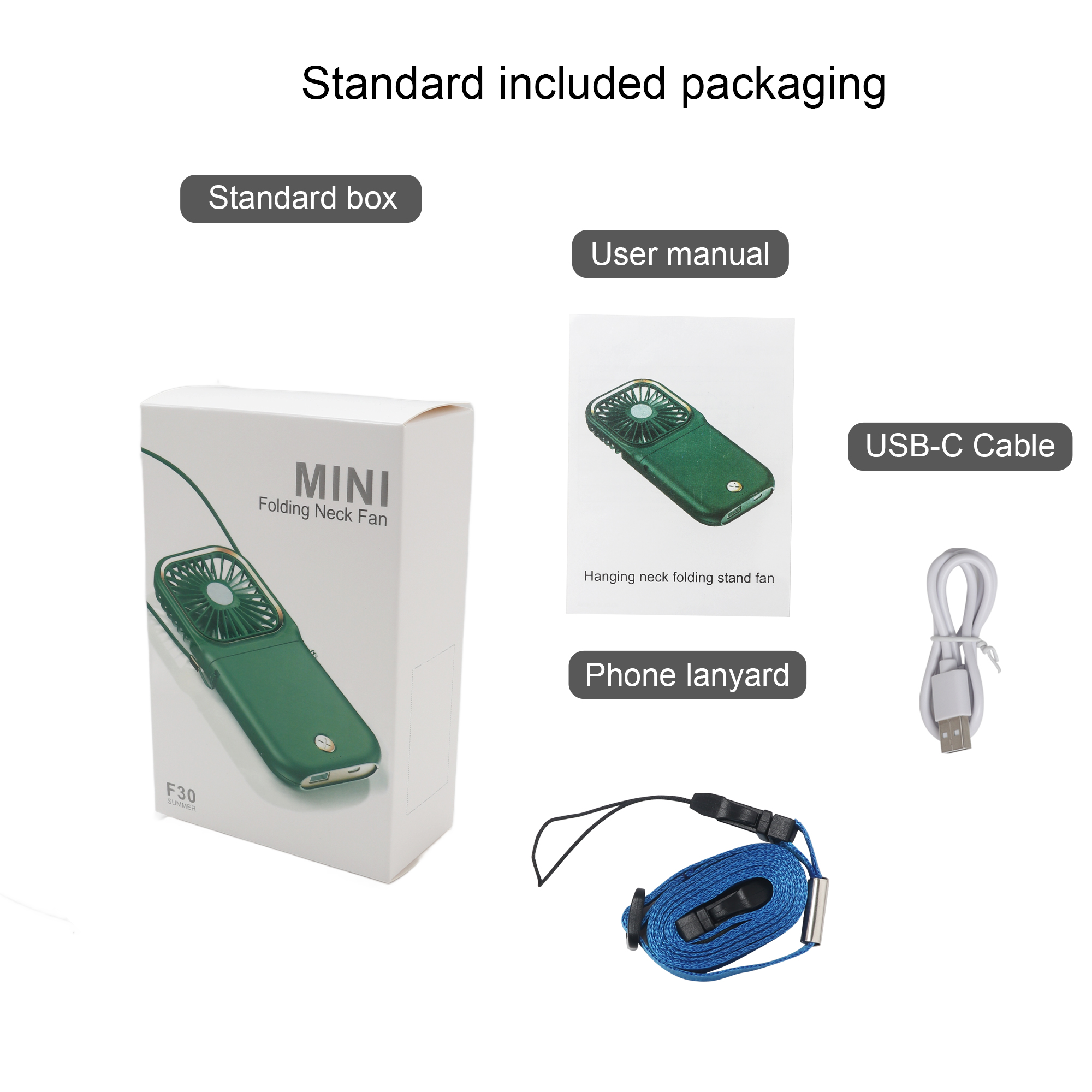 Folding Neck Fan With Phone Stand - Image 12