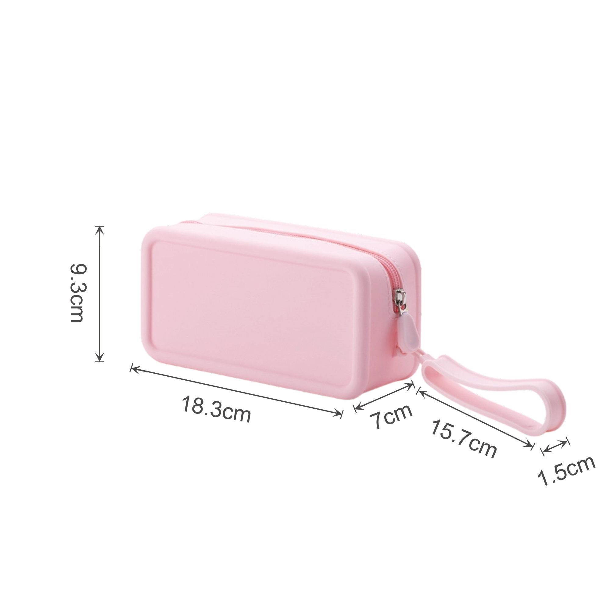Silicone Square Cosmetic Bag - Image 6