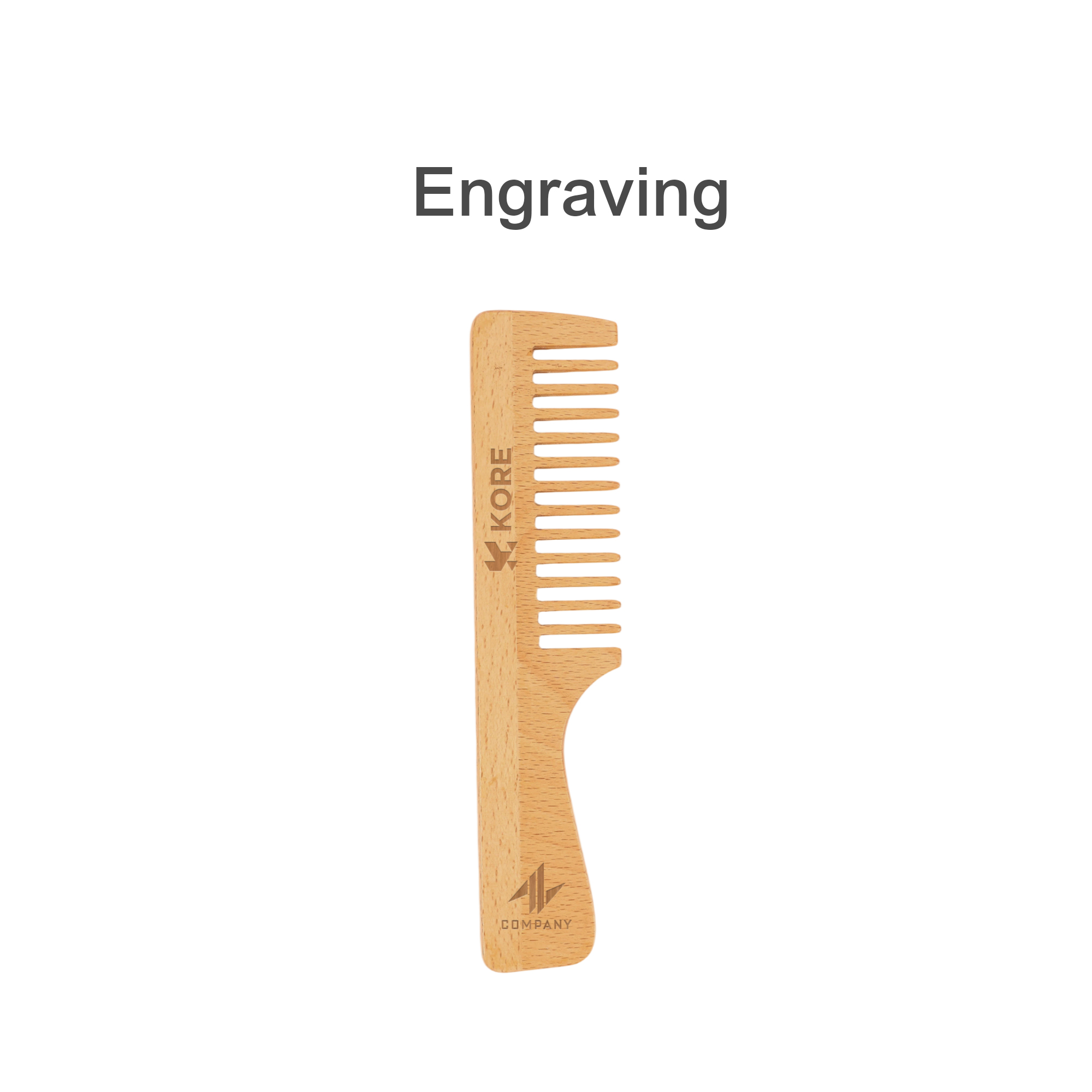 Wide-Tooth Beech Wood Comb - Image 4