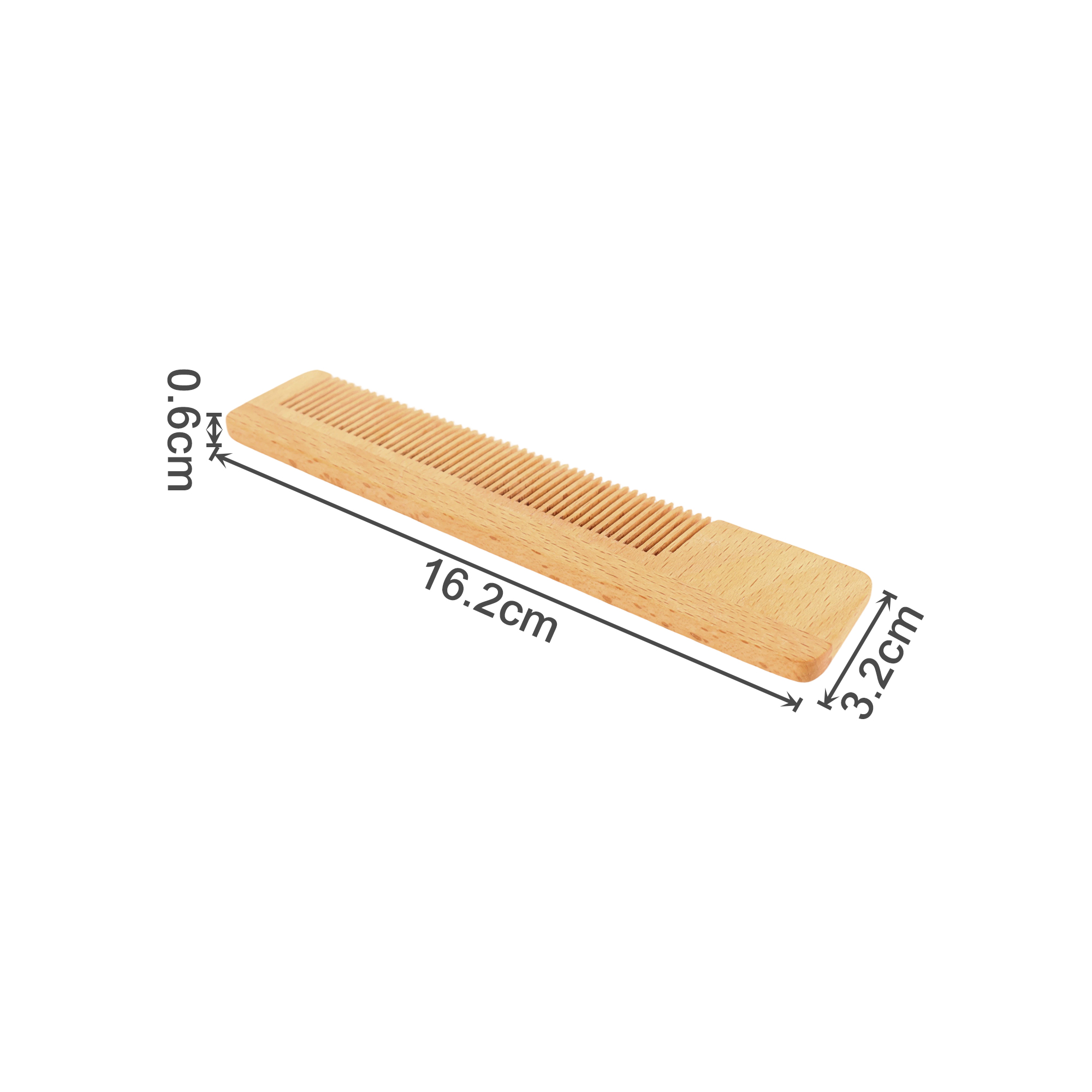 Short-Handled Beech Wood Comb - Image 2