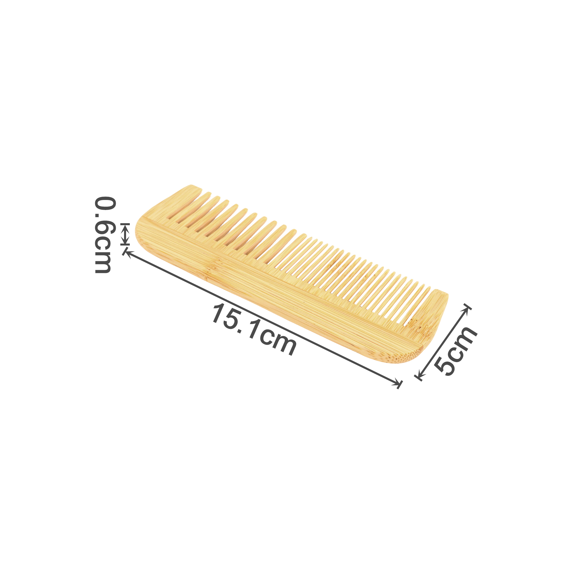 Mixed-Tooth Bamboo Comb - Image 2