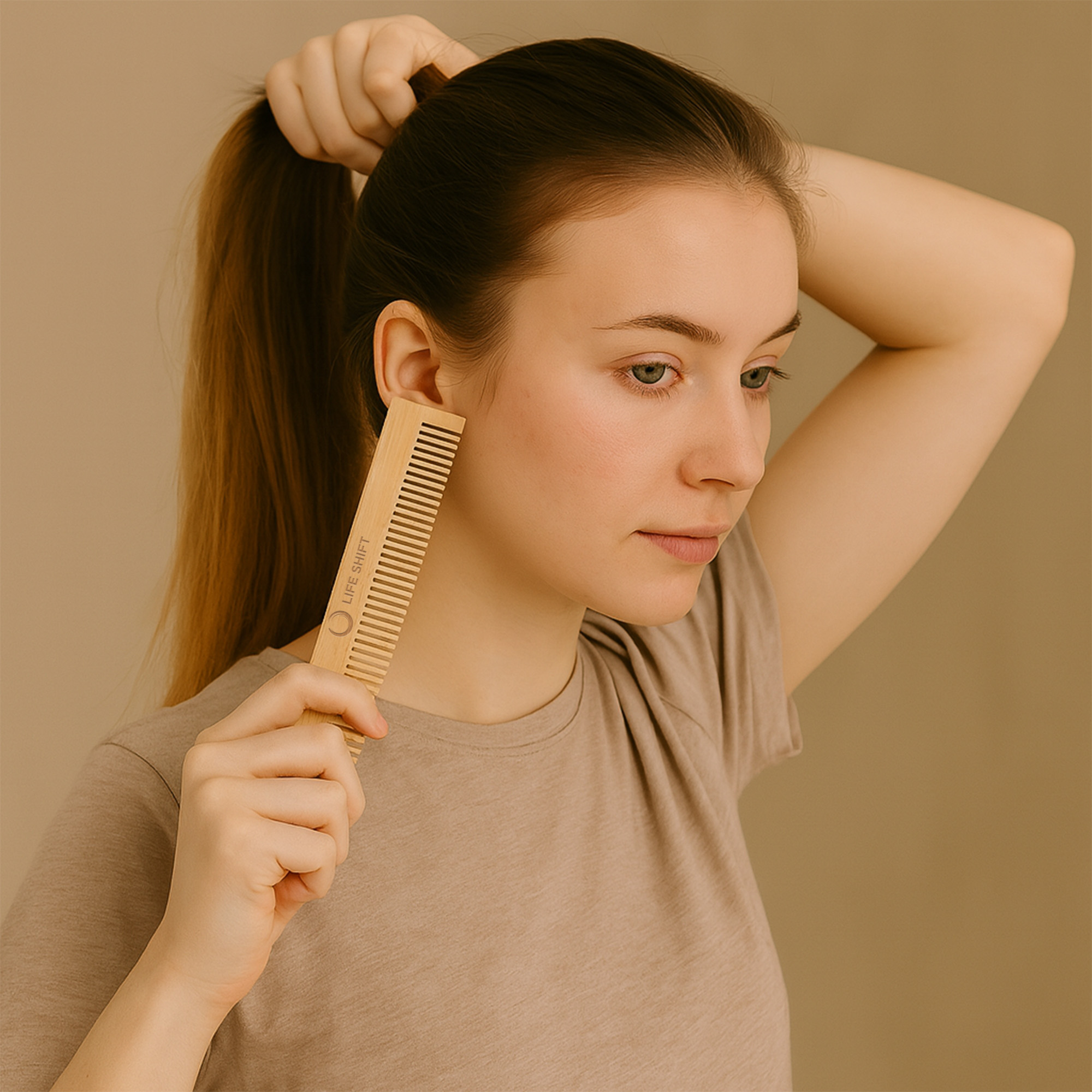 Fine-Tooth Bamboo Comb - Image 7