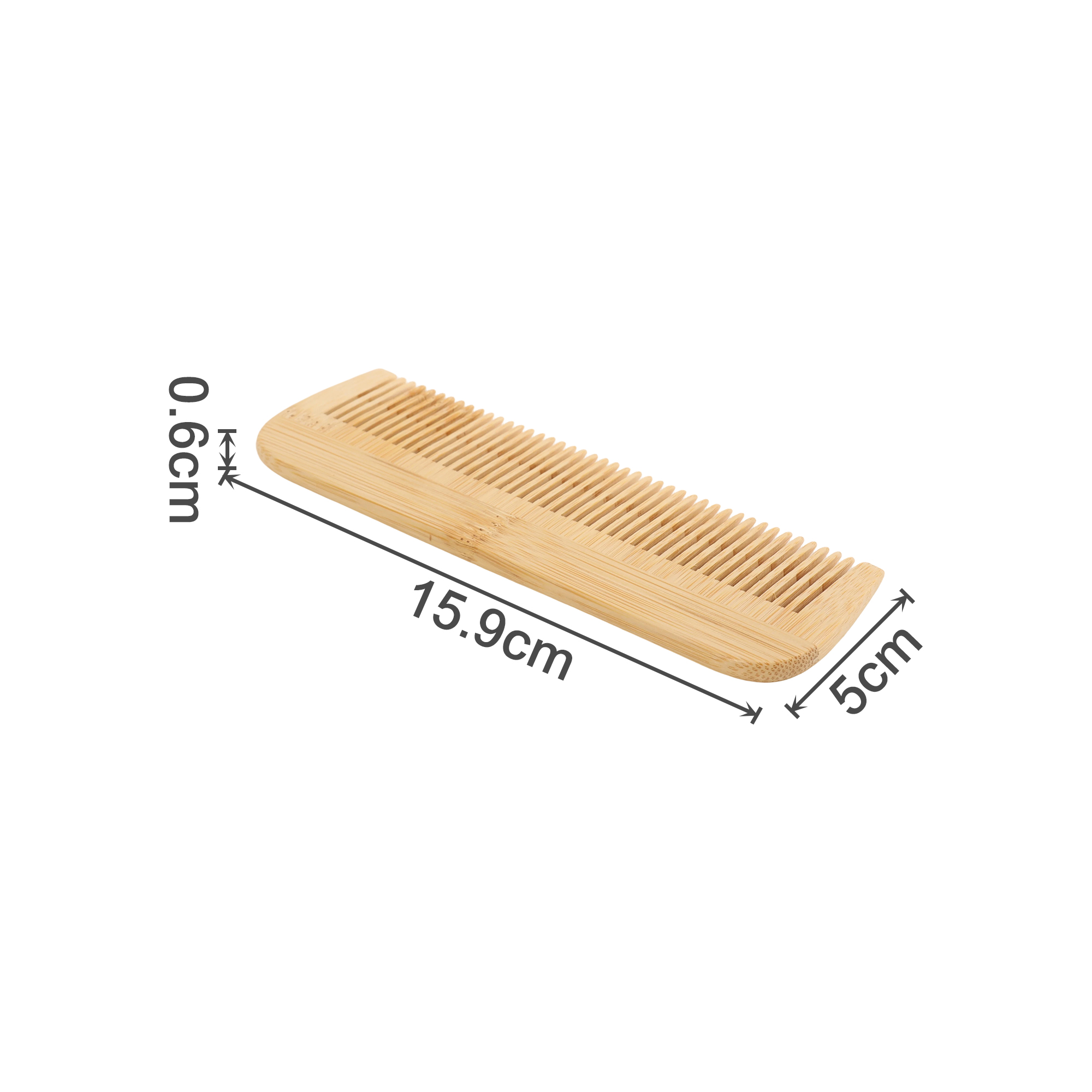 Fine-Tooth Bamboo Small Comb - Image 2