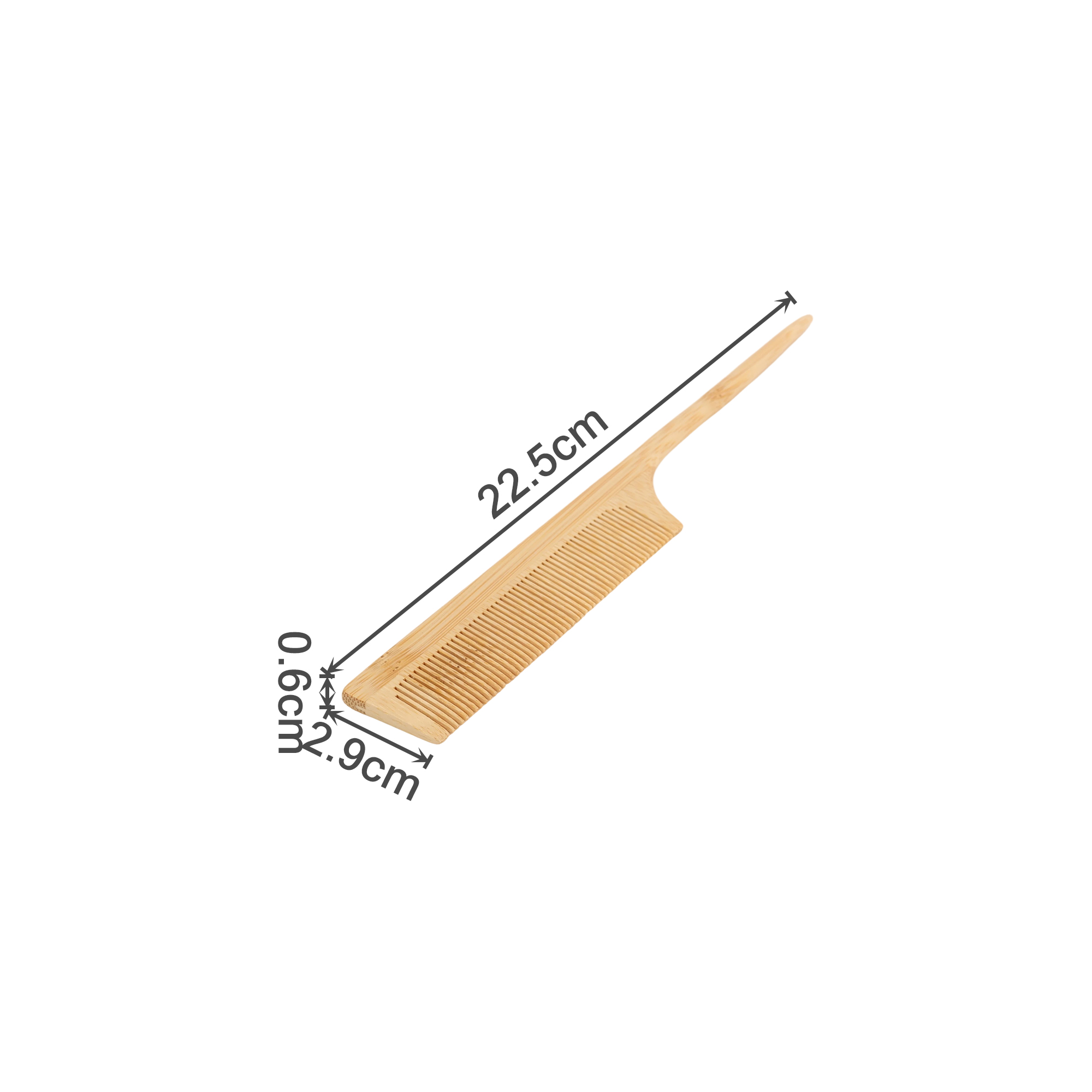 Bamboo Rat Tail Comb - Image 2