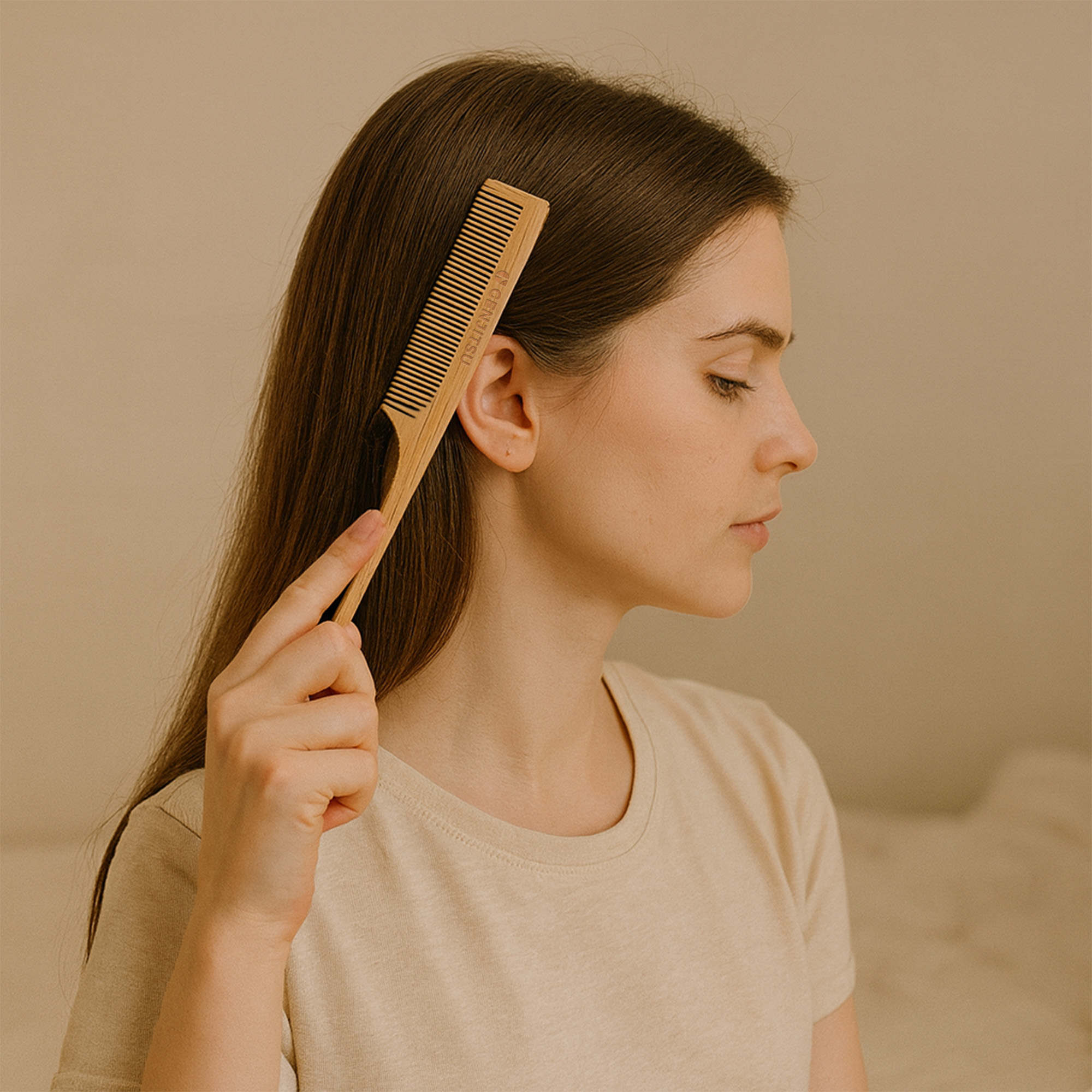 Bamboo Rat Tail Comb - Image 5