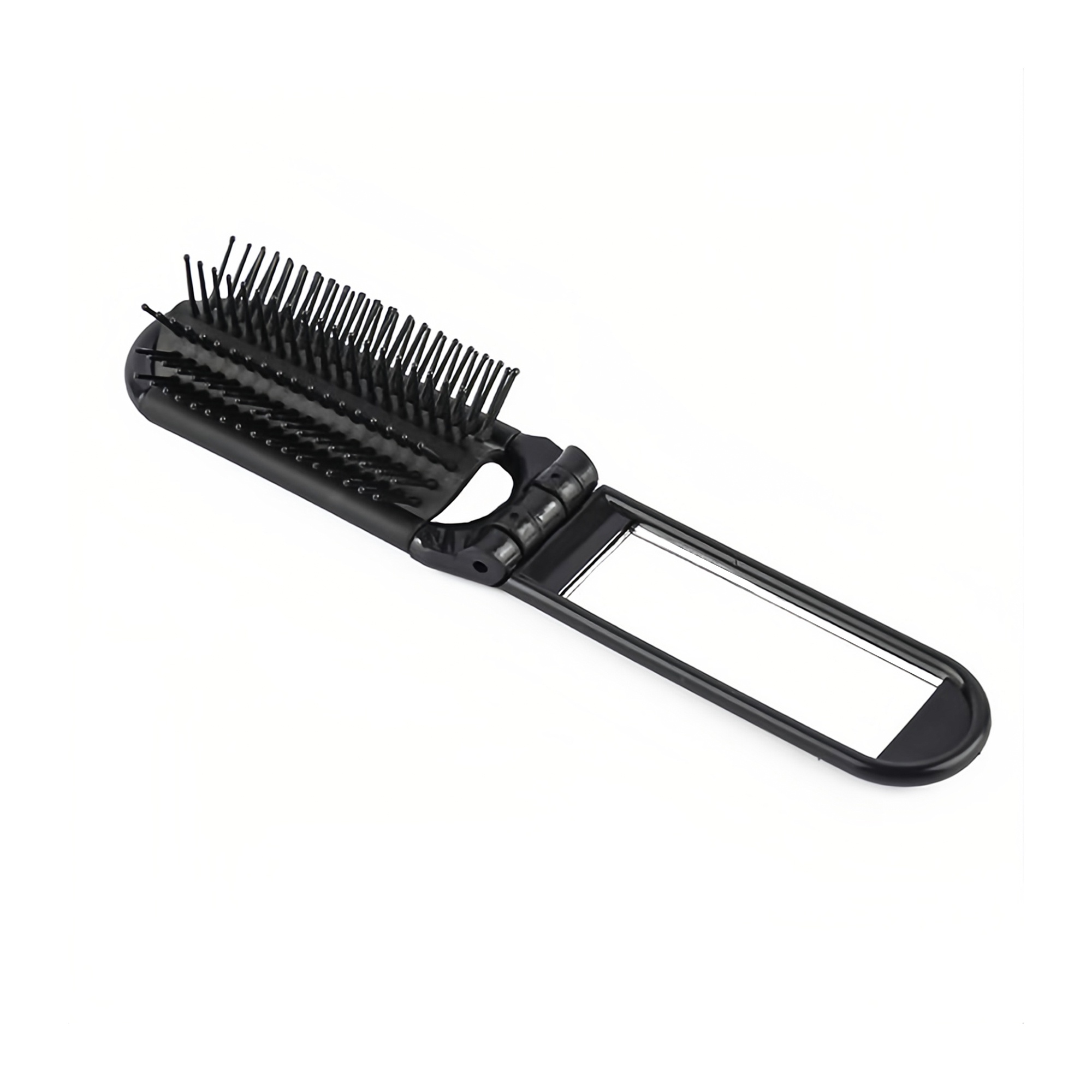 Folding Hair Brush With Mirror - Image 4