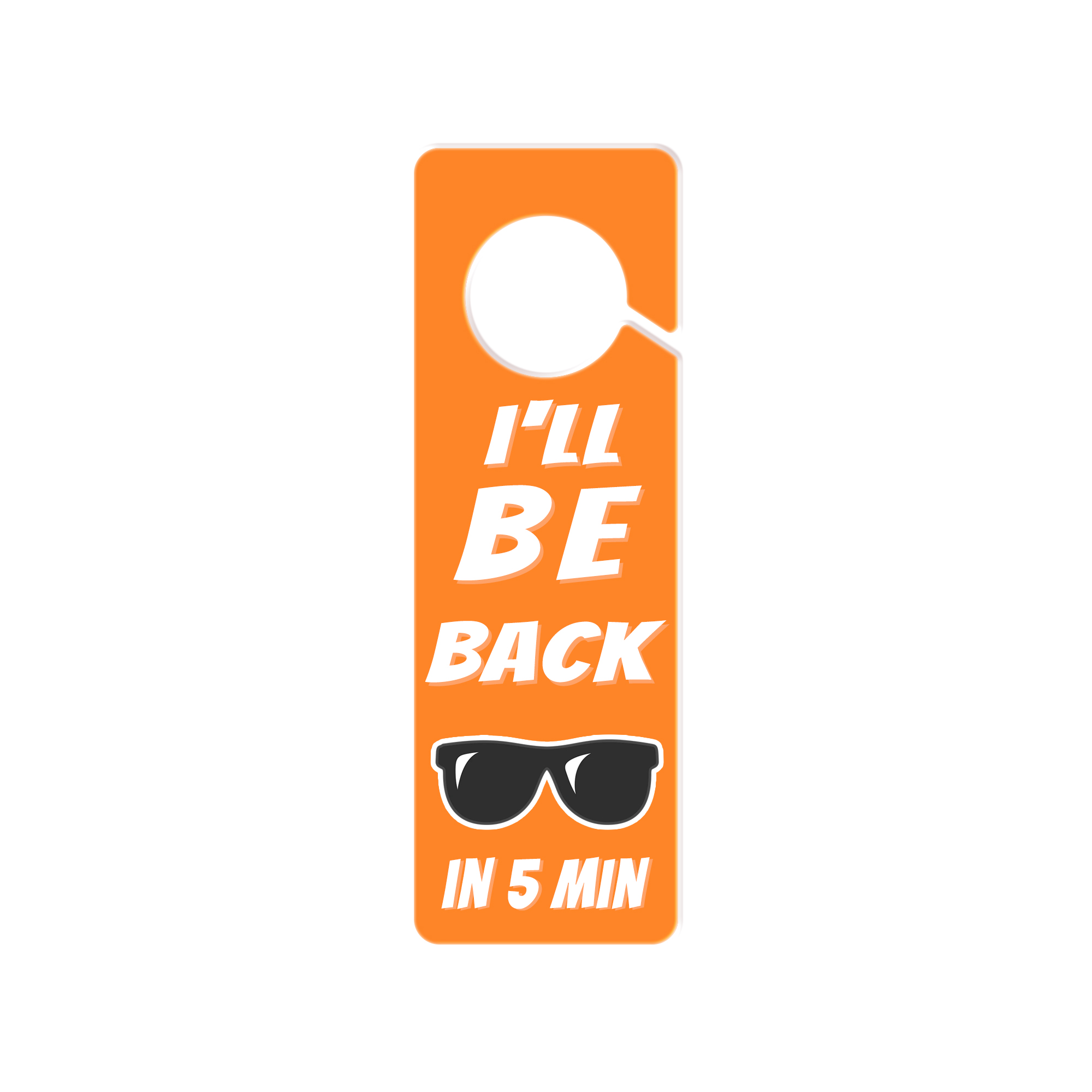 Custom Shape Acrylic Door Hanger - Image 4