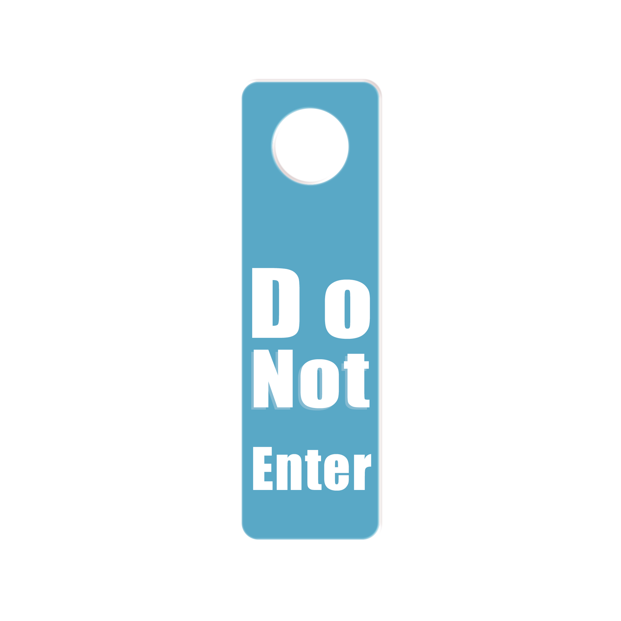 Custom Shape Acrylic Door Hanger - Image 5