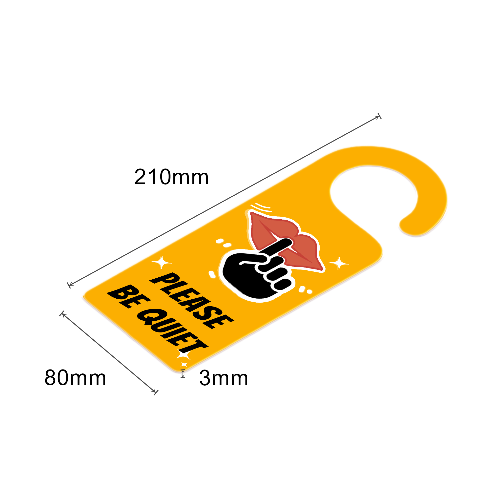 Custom Shape Acrylic Door Hanger - Image 9