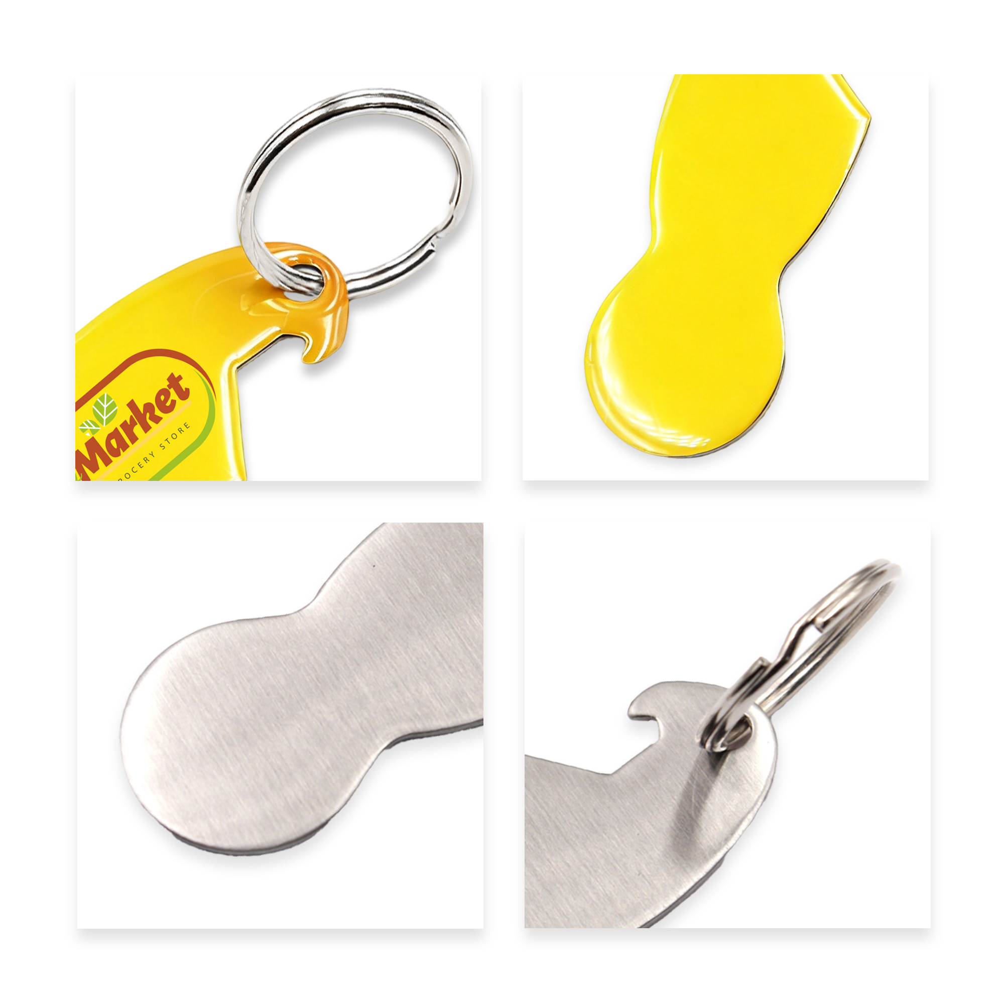 Custom Shape Trolley Coin Keyring Bottle Opener - Image 5