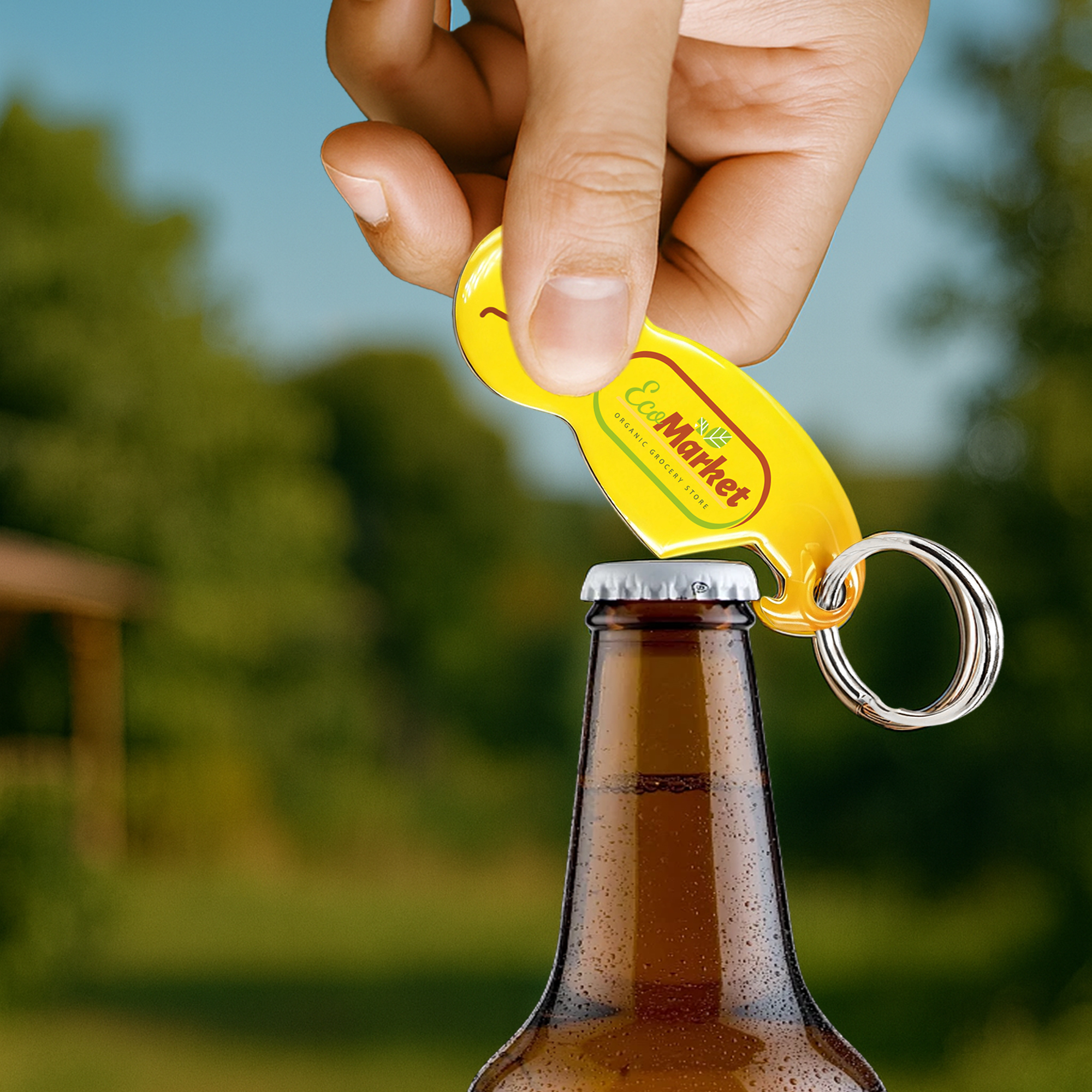 Custom Shape Trolley Coin Keyring Bottle Opener - Image 6
