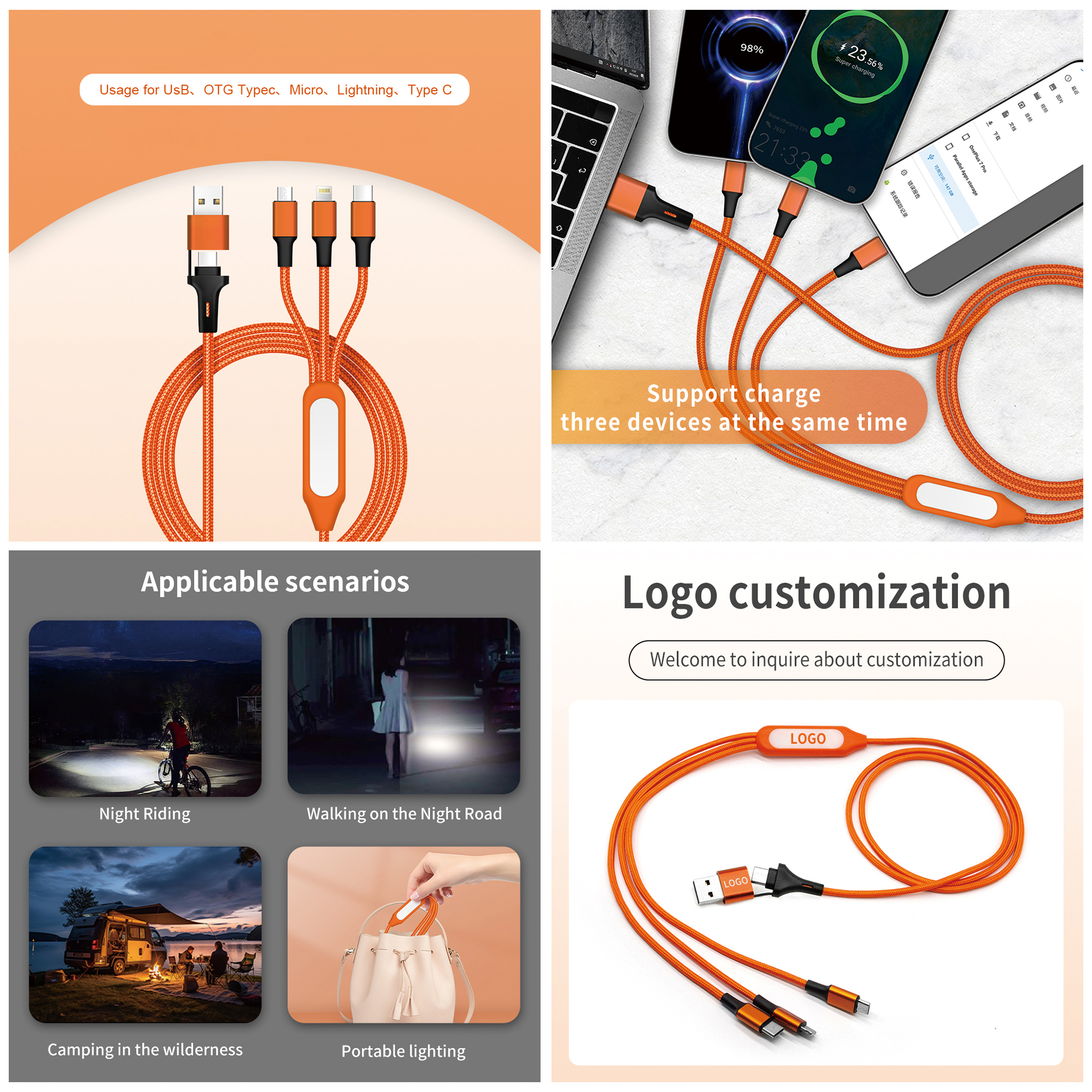 6-in-1 Night Light Charging Cable - Image 11