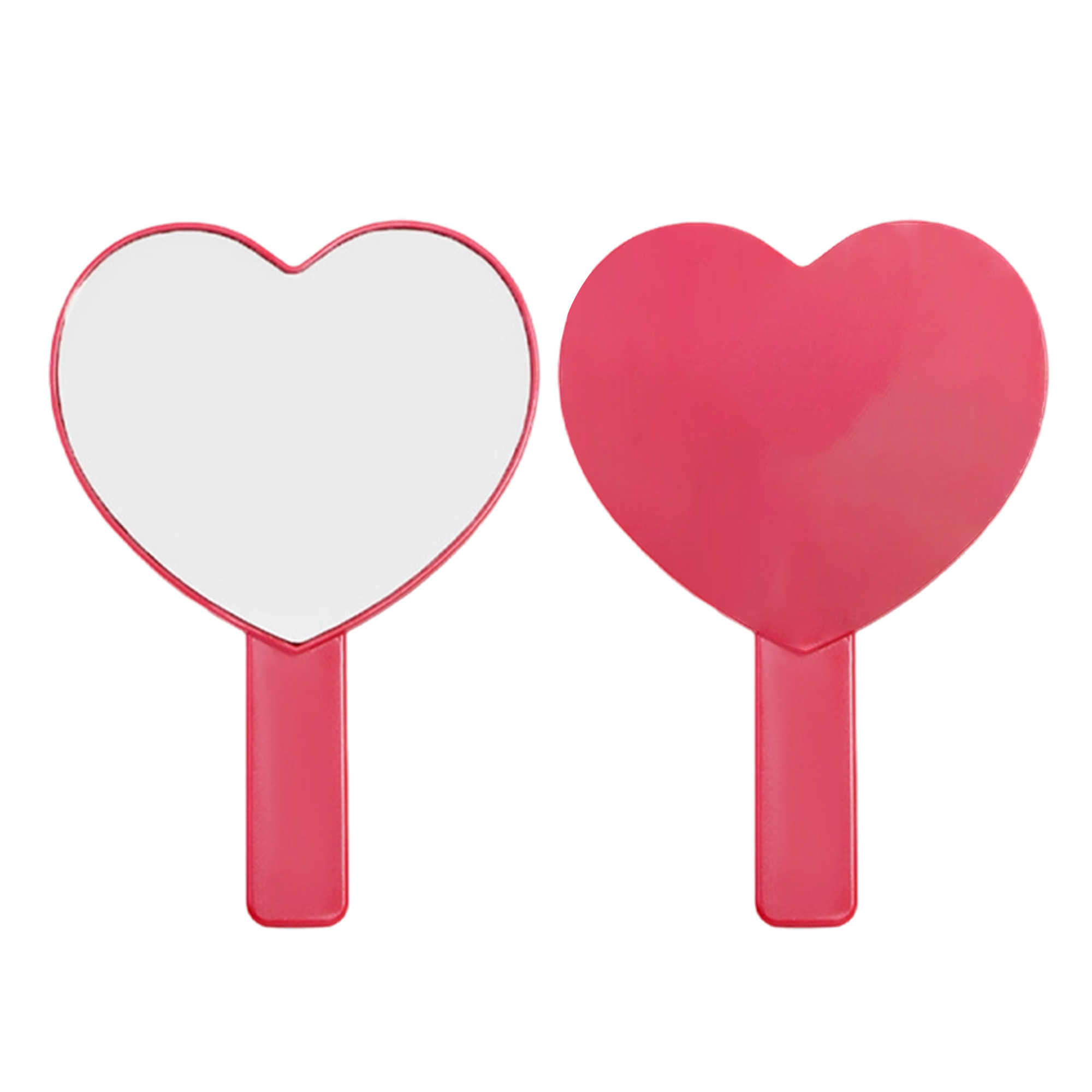 Heart-Shaped Handheld Mirror with Handle - Image 5