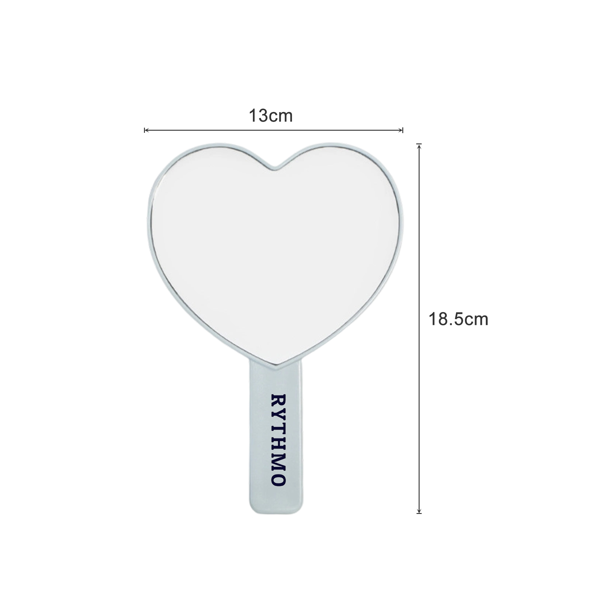 Heart-Shaped Handheld Mirror with Handle - Image 8