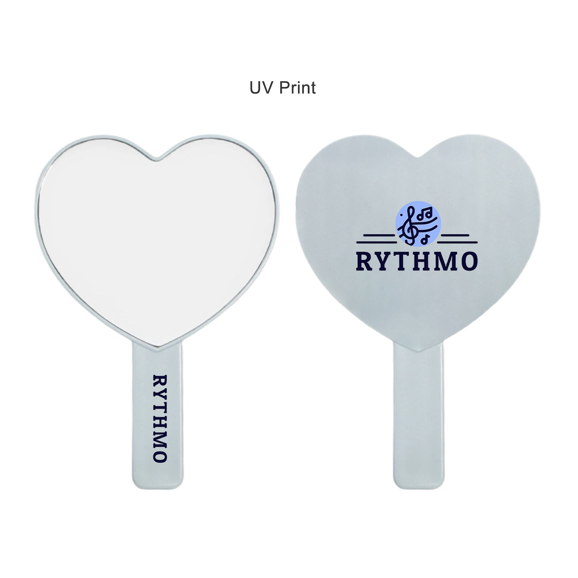 Heart-Shaped Handheld Mirror with Handle - Image 9