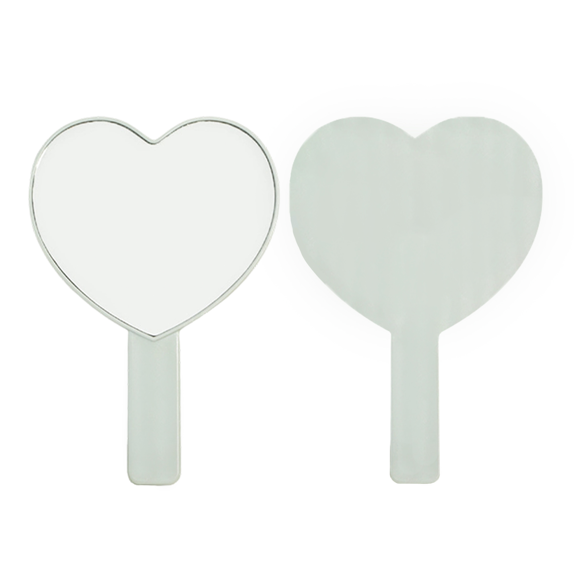 Heart-Shaped Handheld Mirror with Handle - Image 7