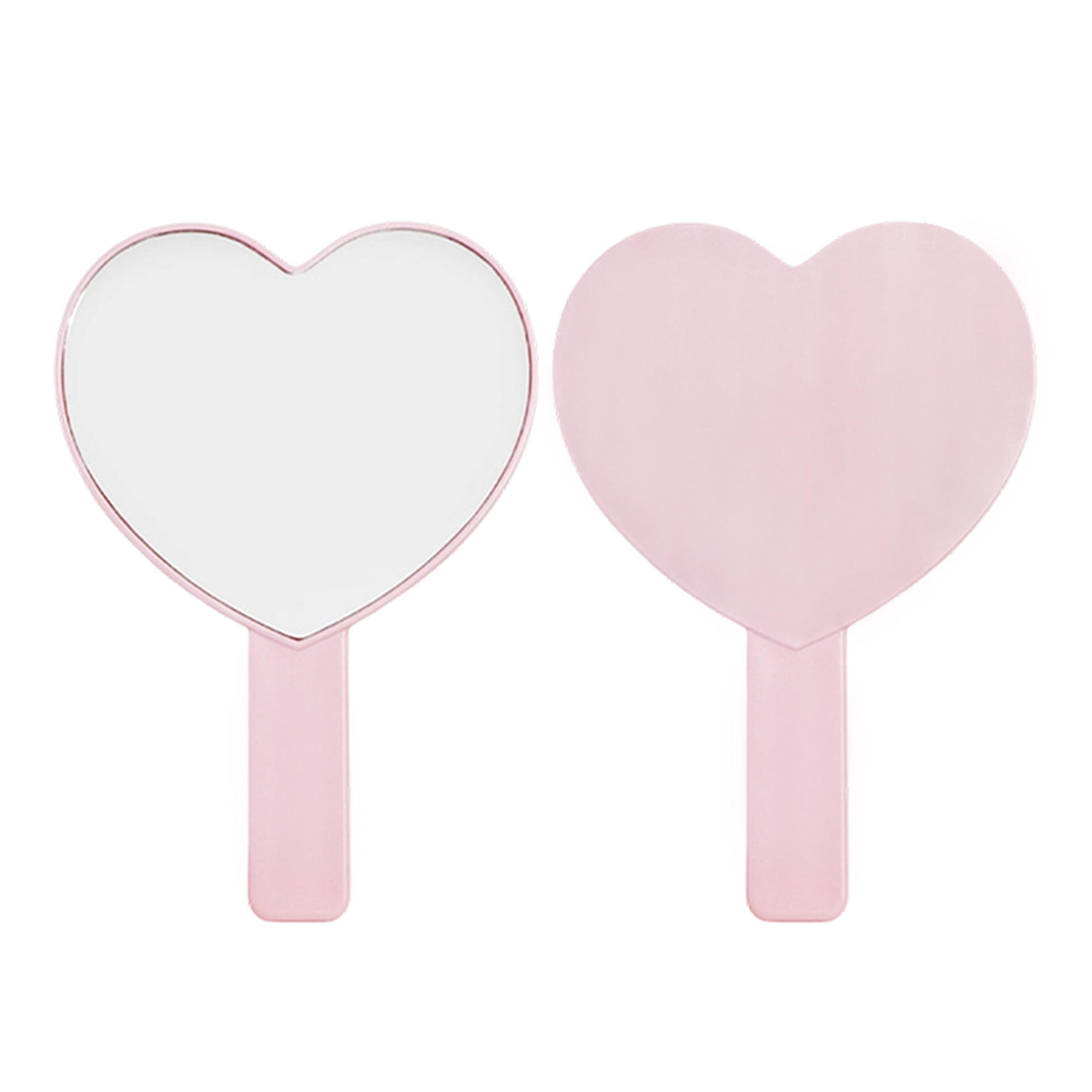 Heart-Shaped Handheld Mirror with Handle - Image 4