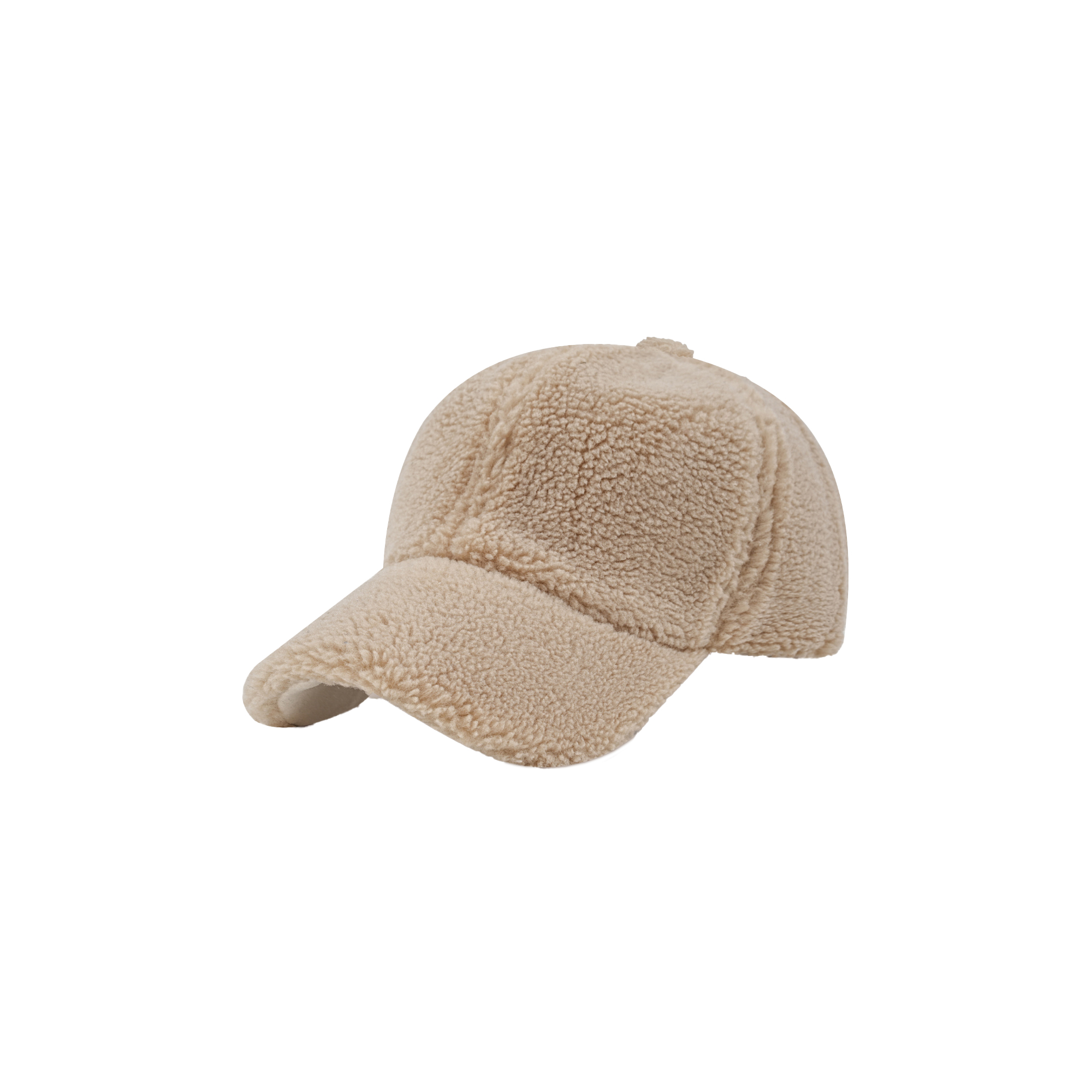6 Panel Lamb Fur Baseball Cap - Image 2