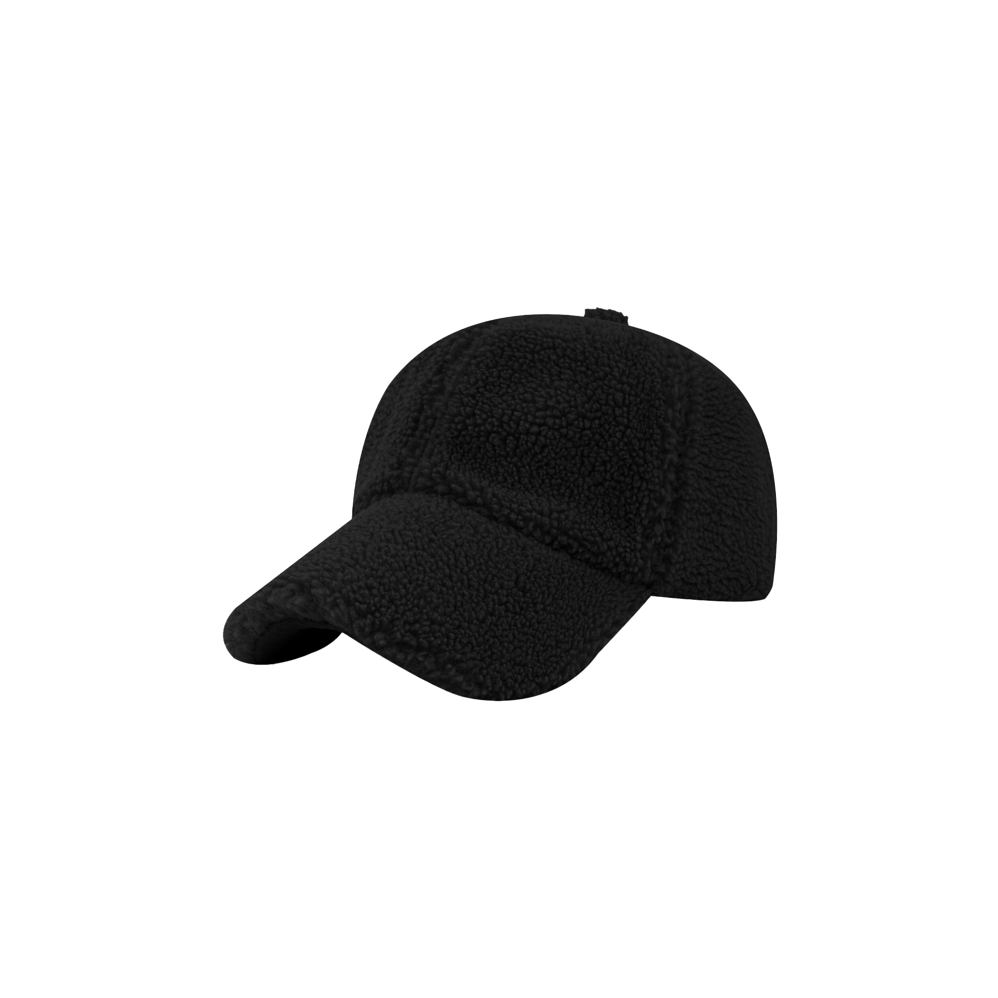 6 Panel Lamb Fur Baseball Cap - Image 5