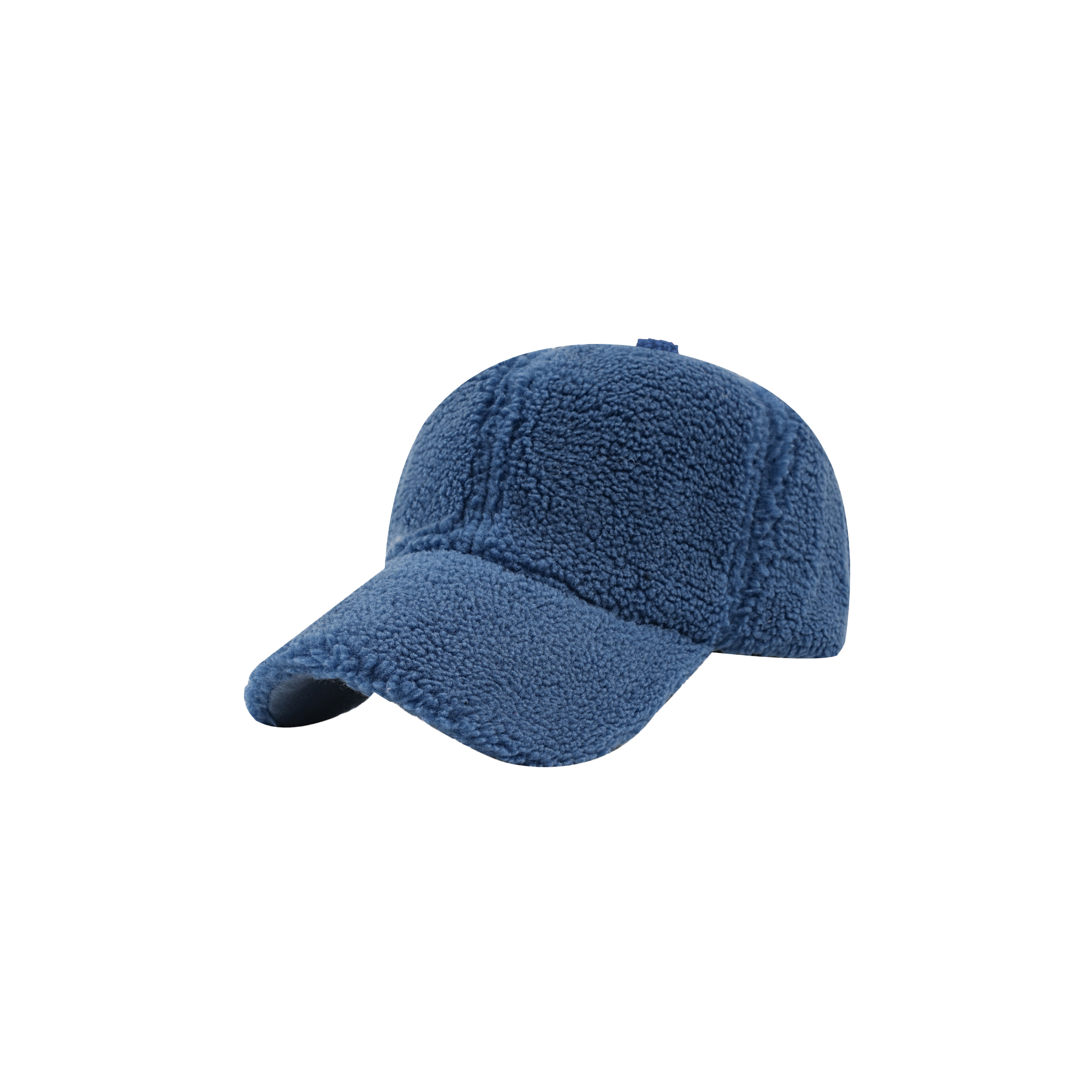 6 Panel Lamb Fur Baseball Cap - Image 6