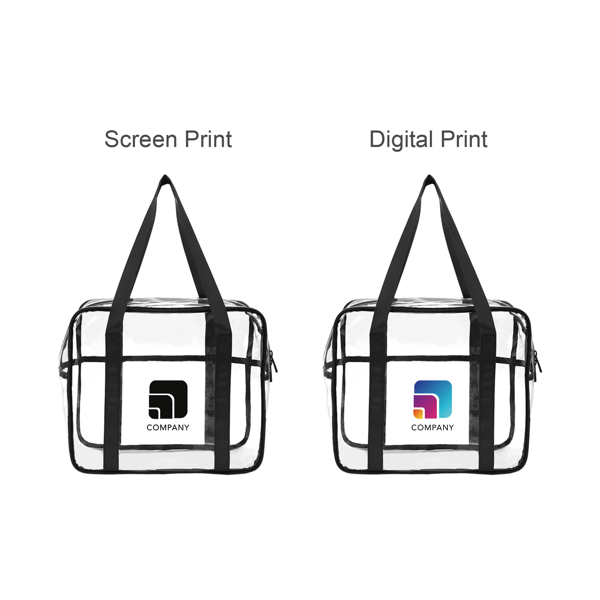 Clear Tote Hand Bag - Image 4