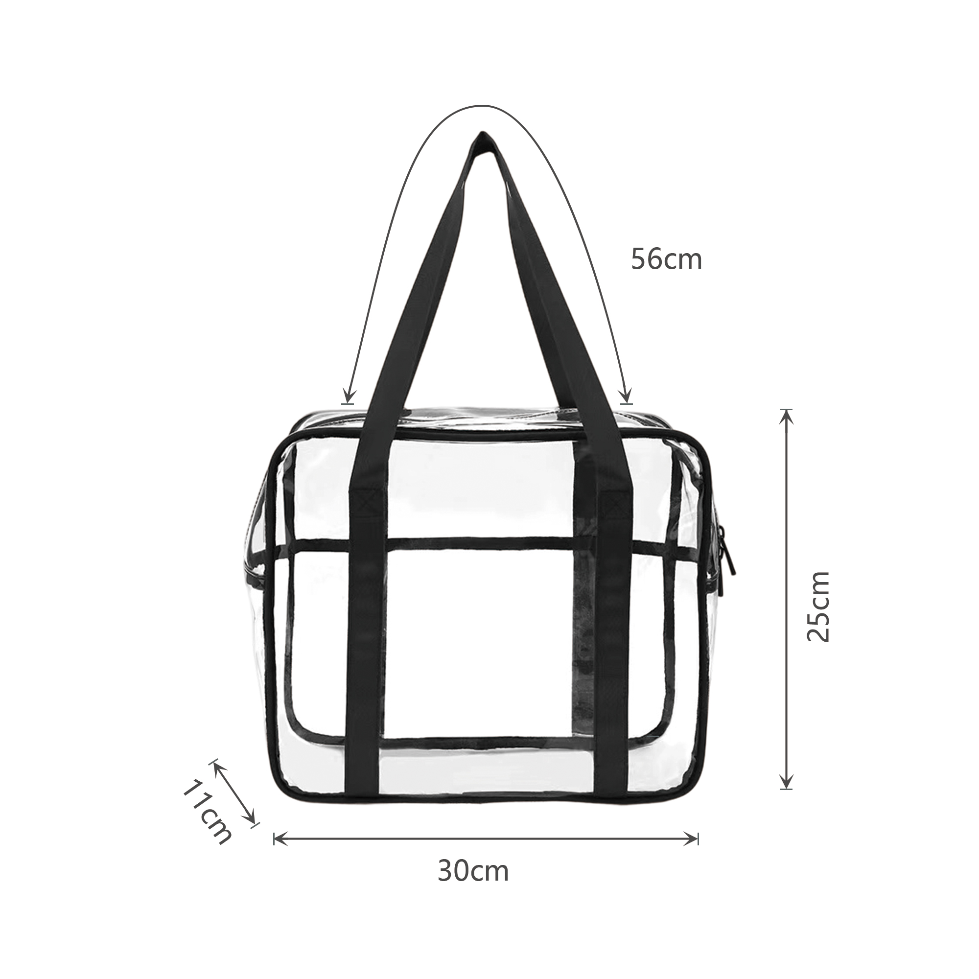 Clear Tote Hand Bag - Image 3