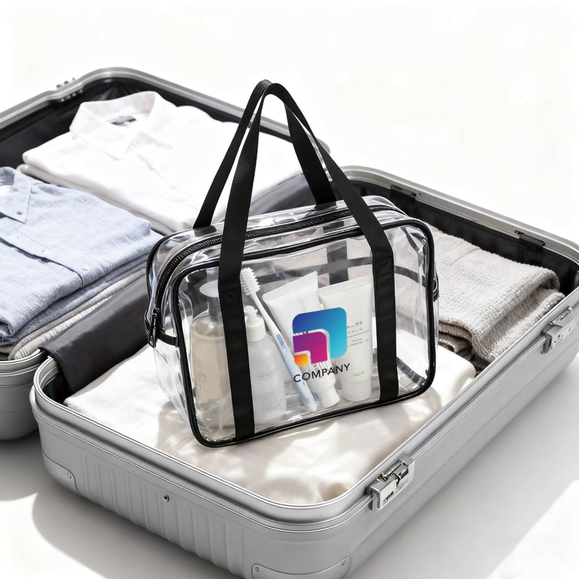 Clear Tote Hand Bag - Image 6