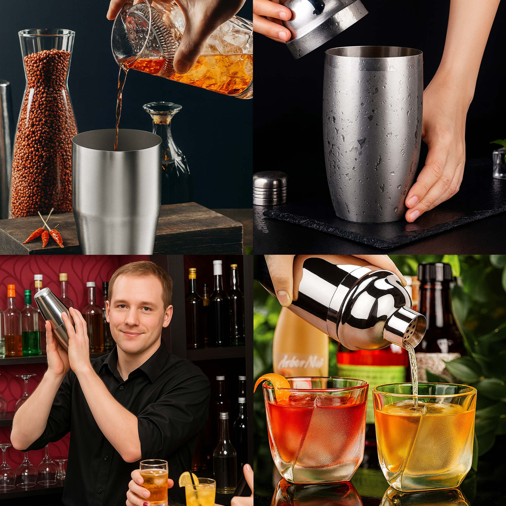 Stainless Steel Cocktail Shaker - Image 8