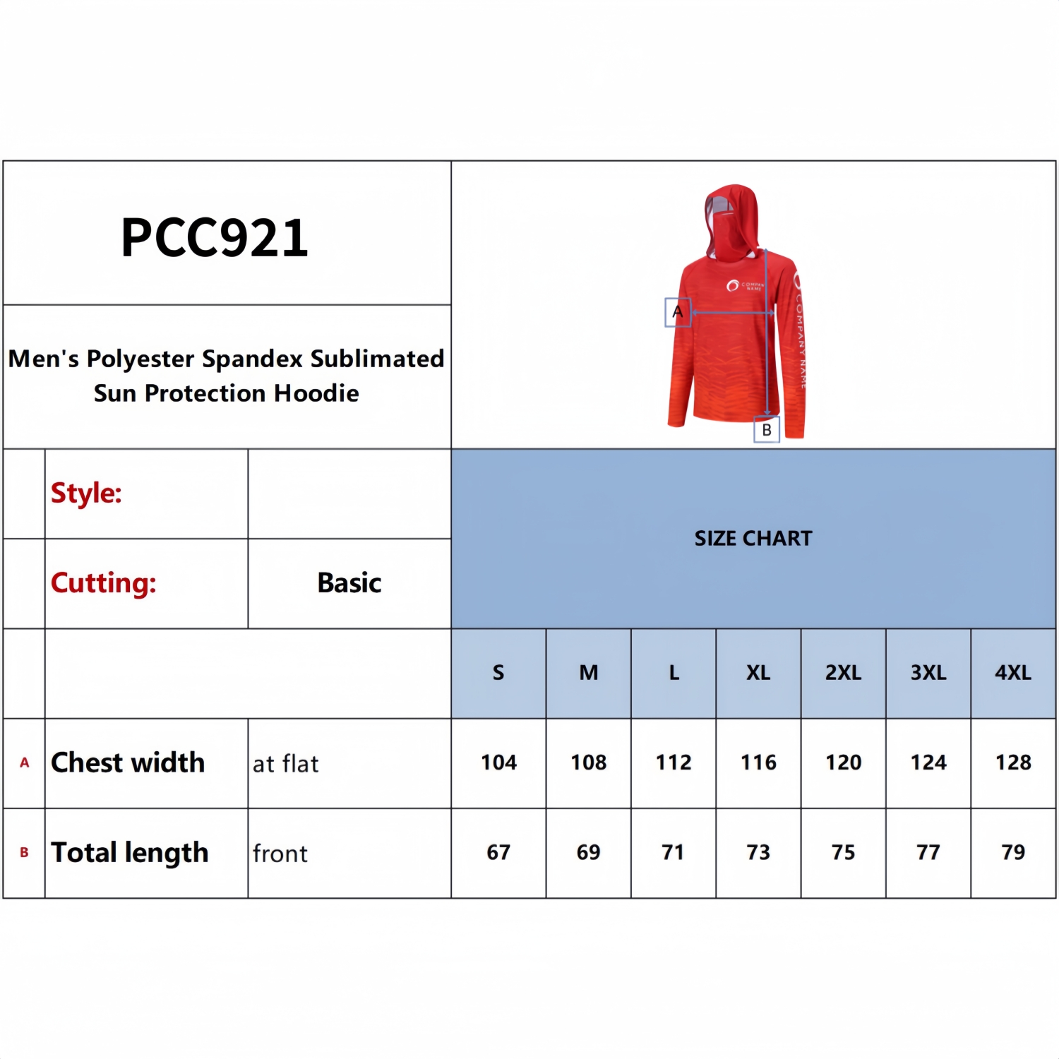 Men's Polyester Spandex Sublimated Sun Protection Fishing Hoodie - Image 9