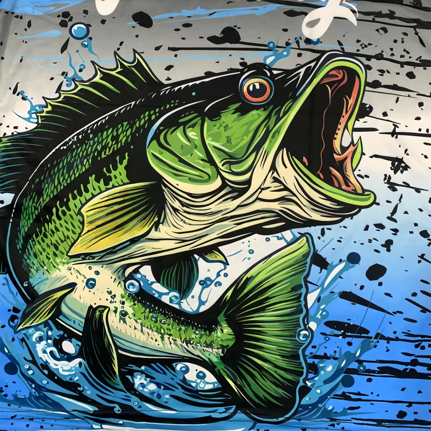 Men's Polyester Spandex Sublimated Crew Neck Long Sleeves Fishing Shirt - Image 4