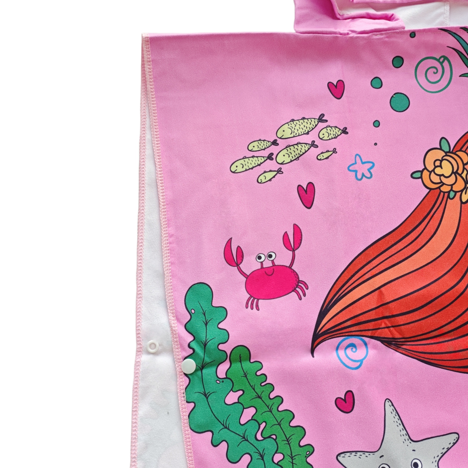 100% Double-Sided Fleece Sublimation Kids Hooded Change Towel - Image 4