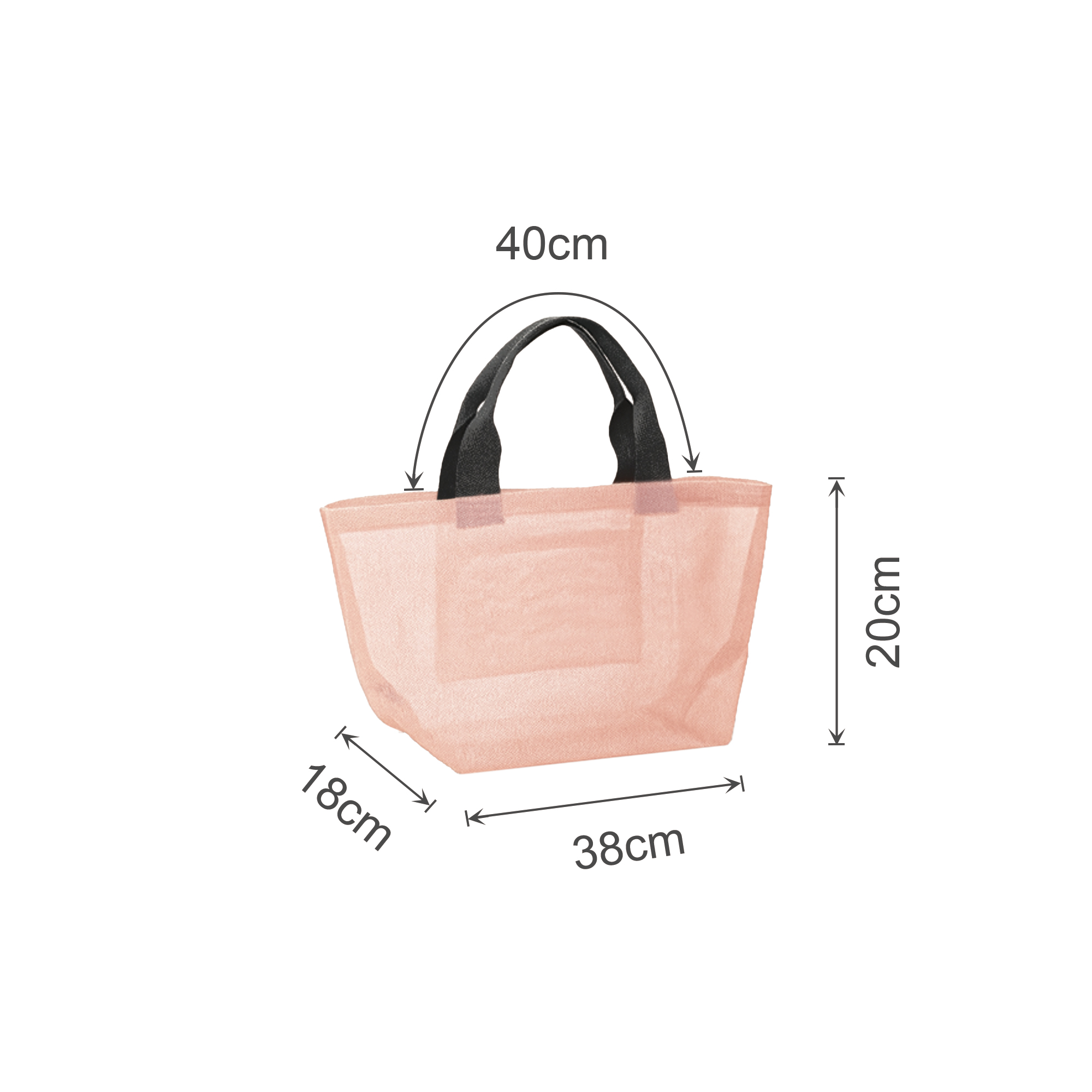 Premium Small Mesh Beach Tote Bag - Image 4