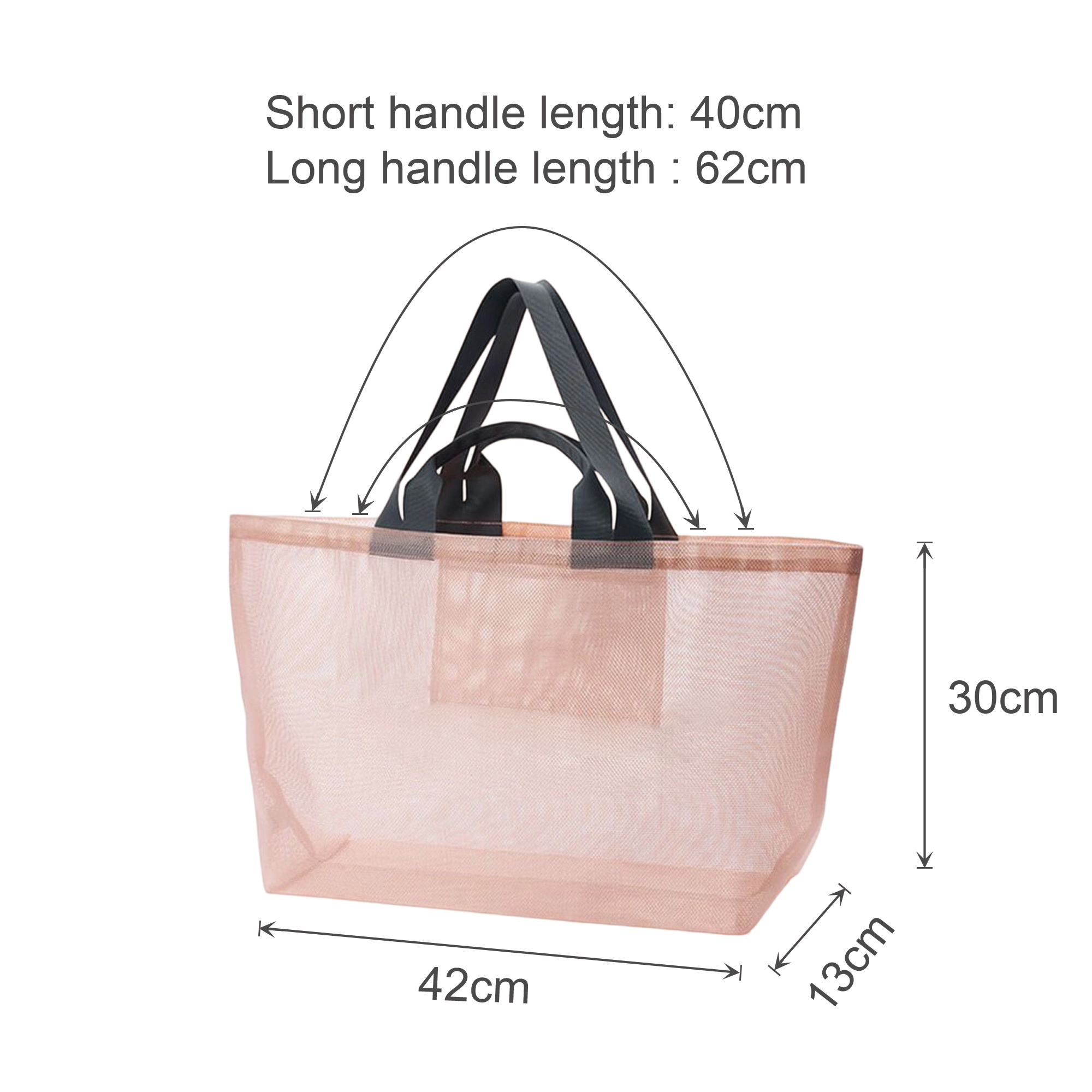 Premium Large Mesh Beach Tote Bag - Image 4