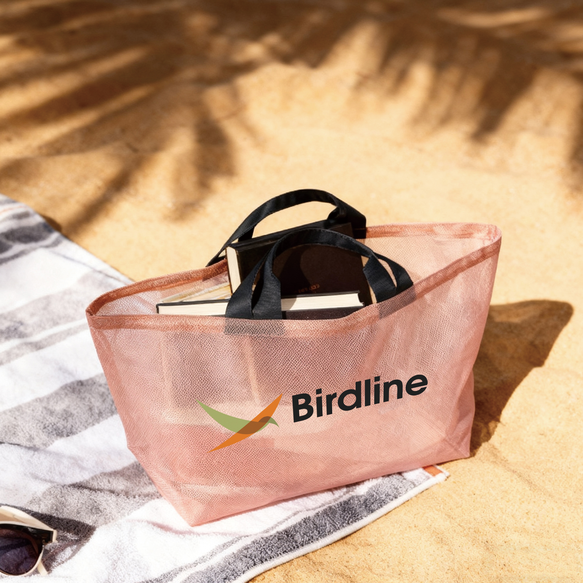 Premium Large Mesh Beach Tote Bag - Image 7