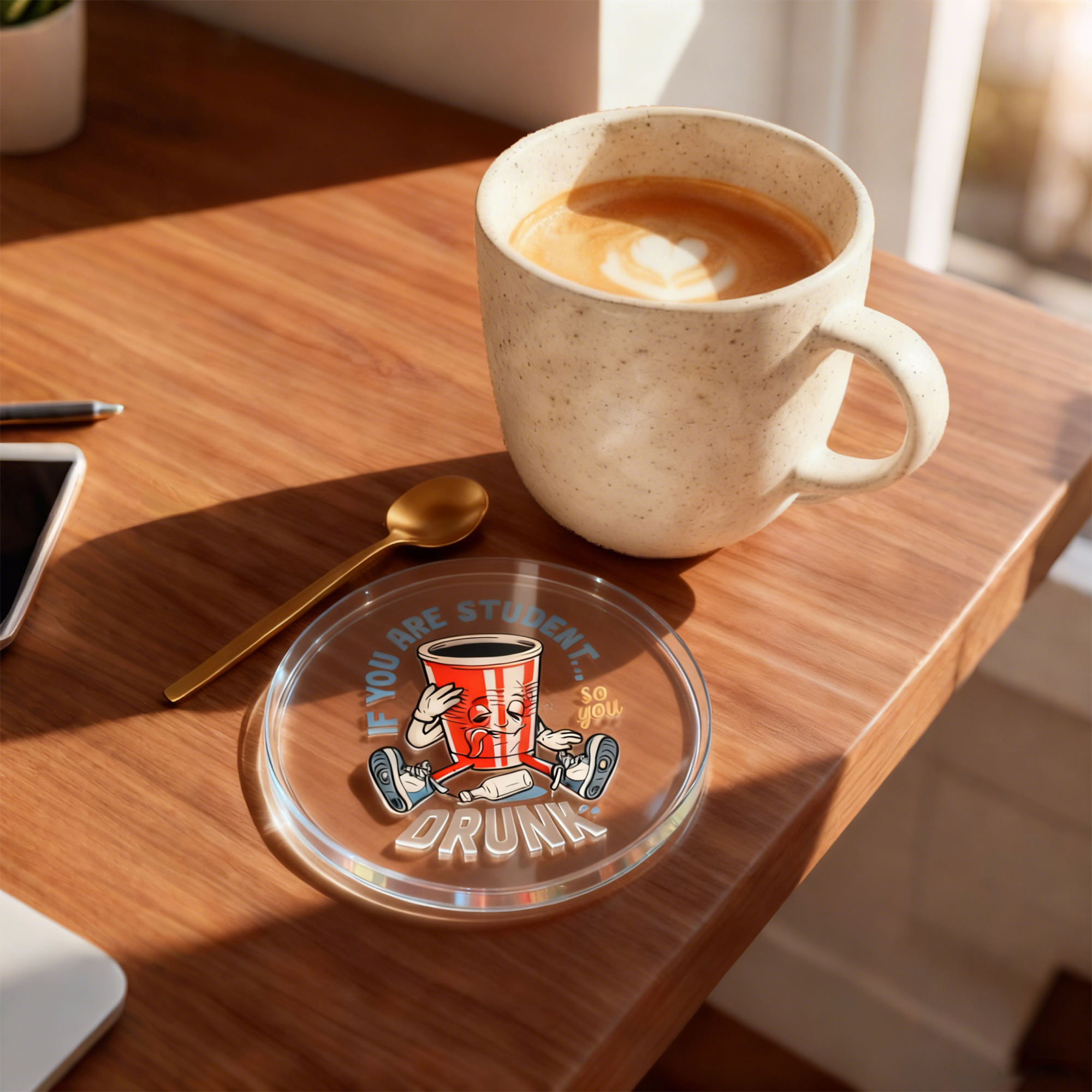 Custom Clear Acrylic Coaster - Image 10