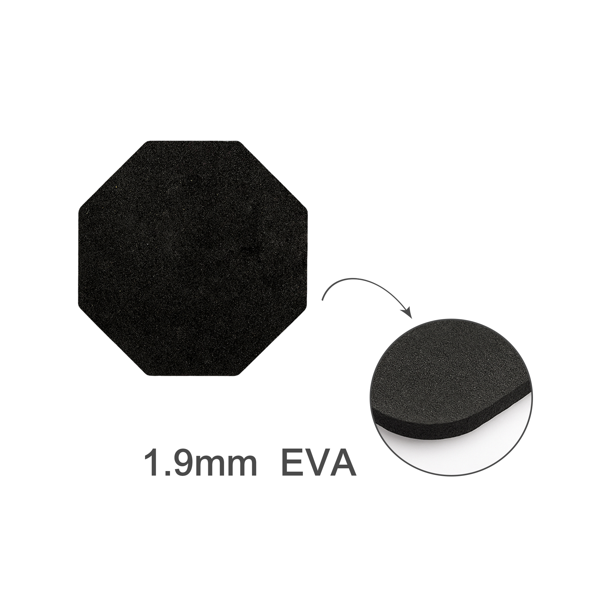 Octagonal Frosted Metal Coaster - Image 6