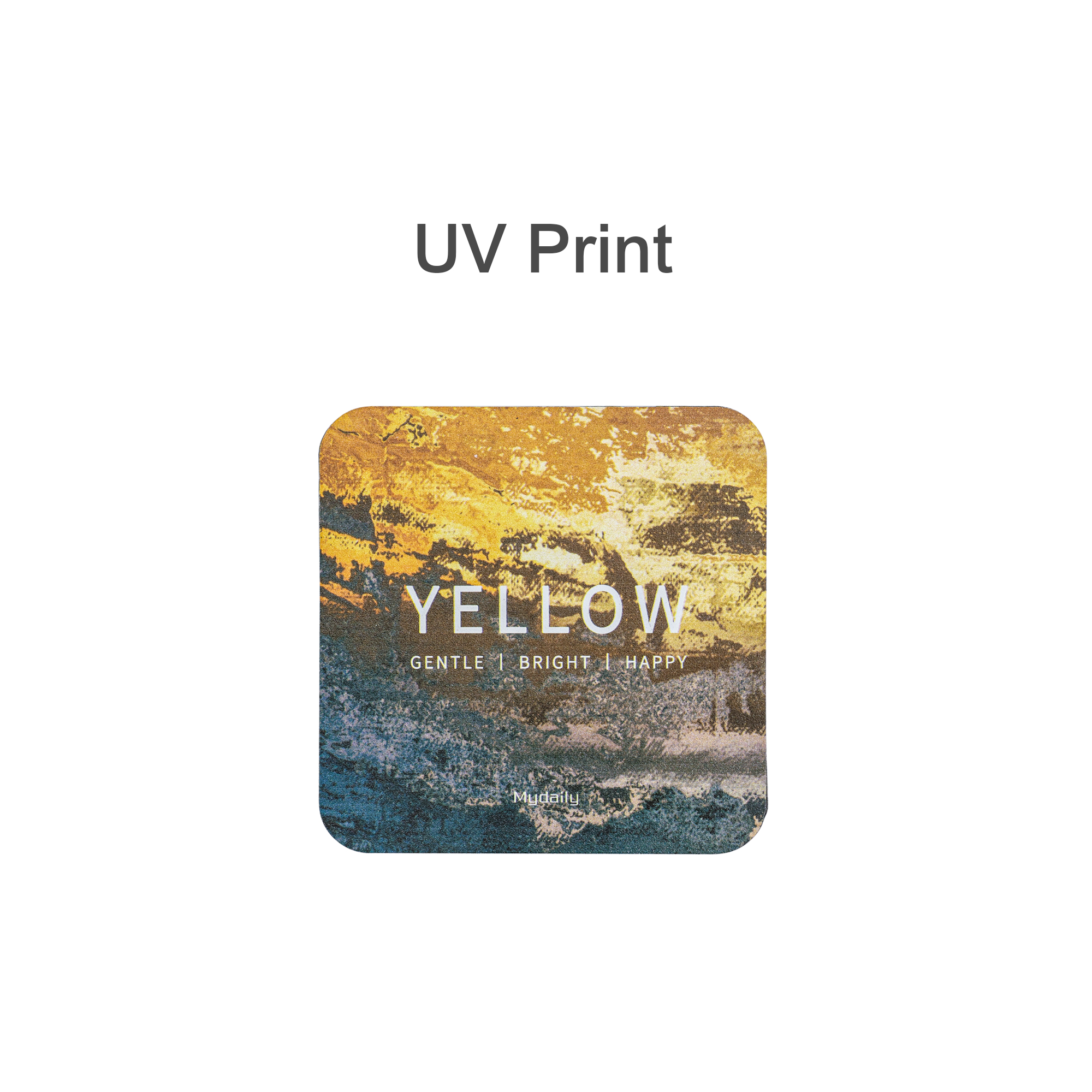 Square Frosted Metal Coaster - Image 4