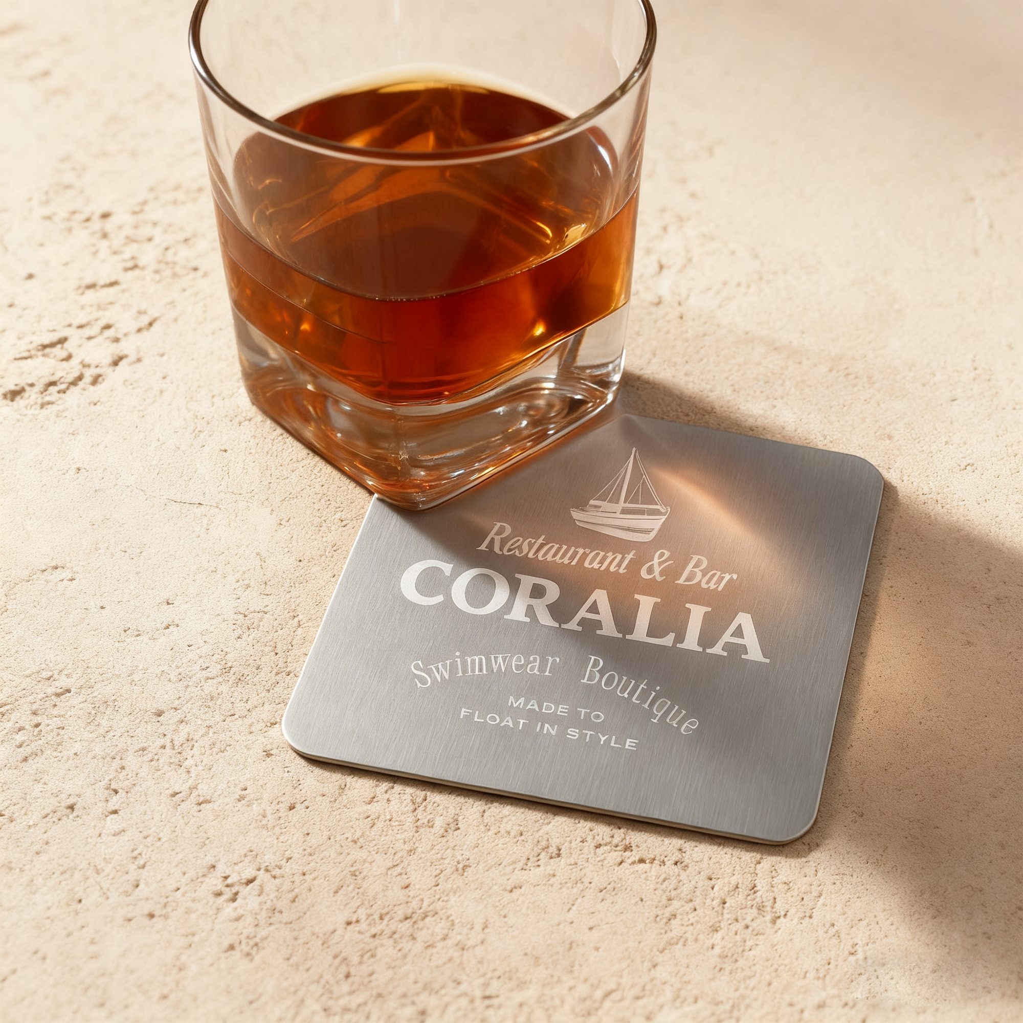 Square Metal Coaster - Image 8