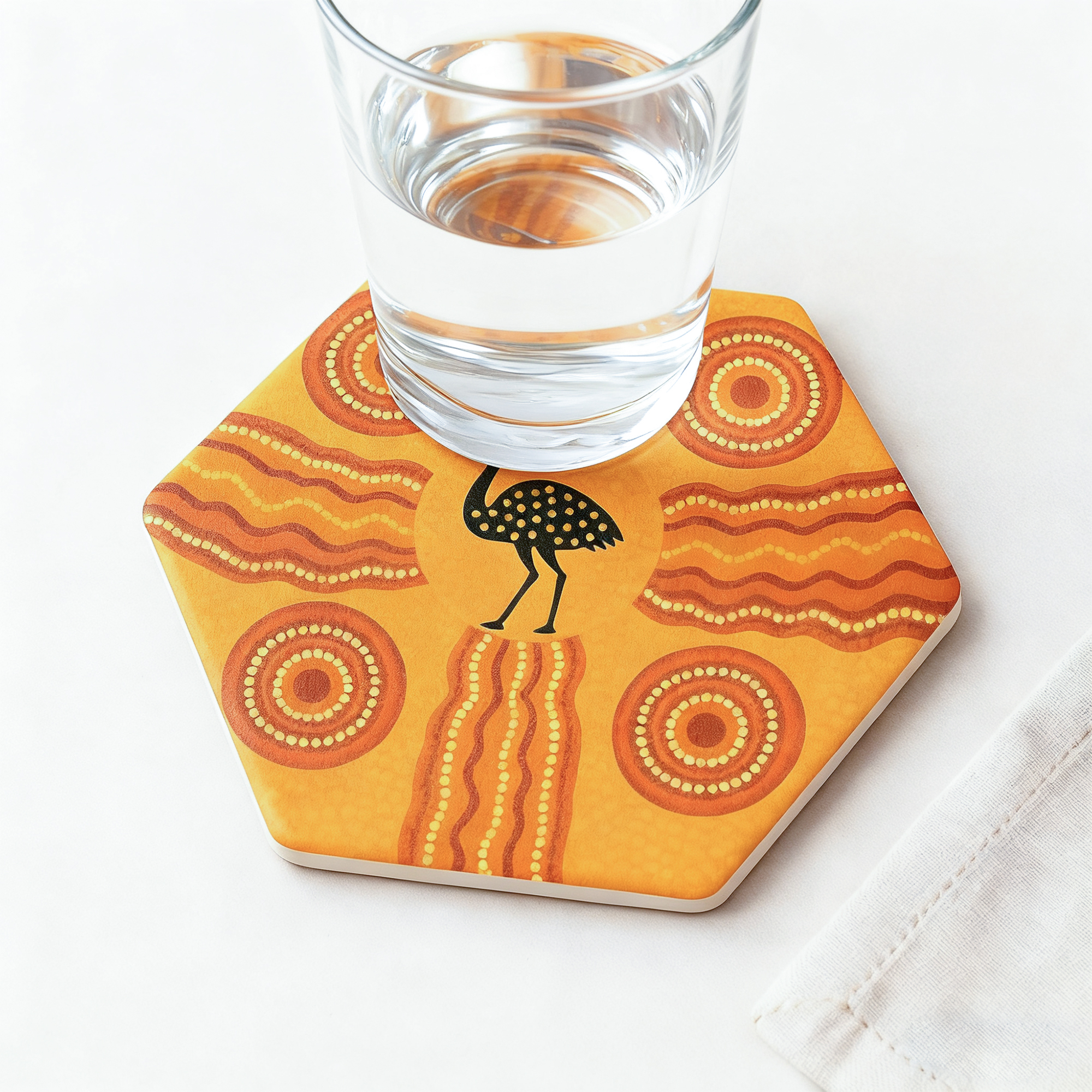 Hexagon Ceramic Coaster - Image 6