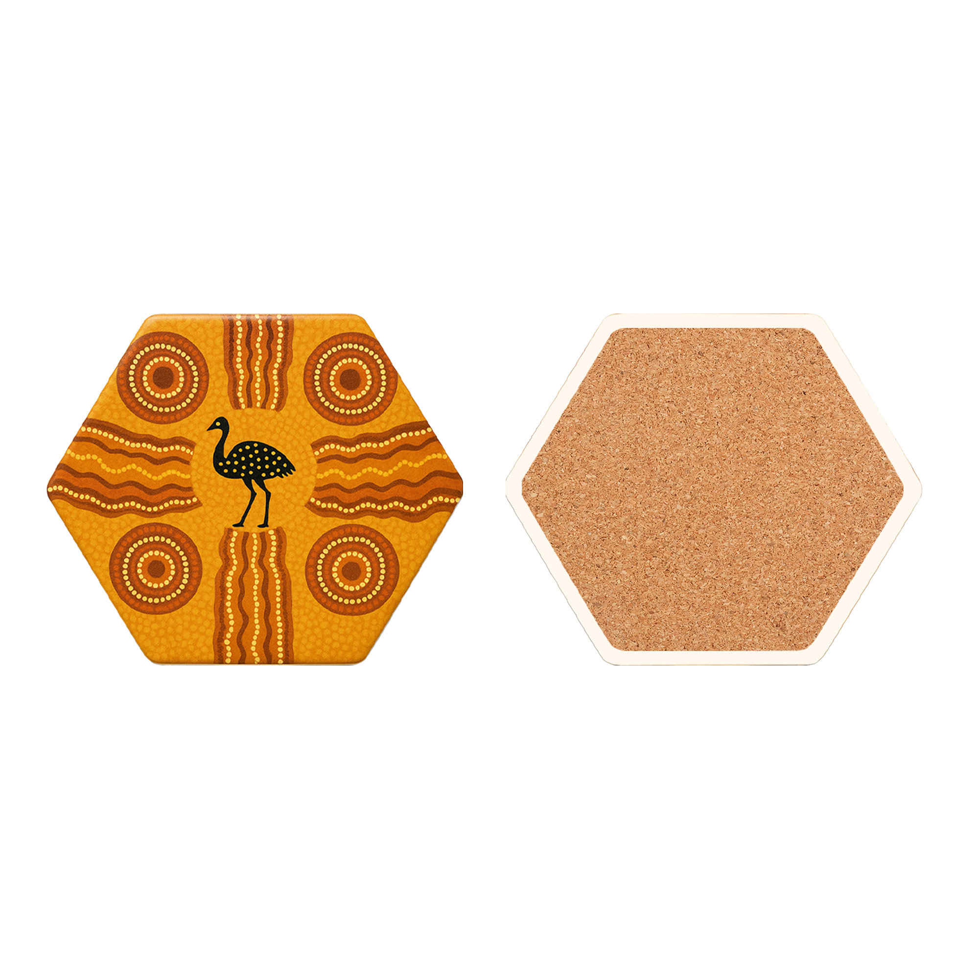 Hexagon Ceramic Coaster - Image 2