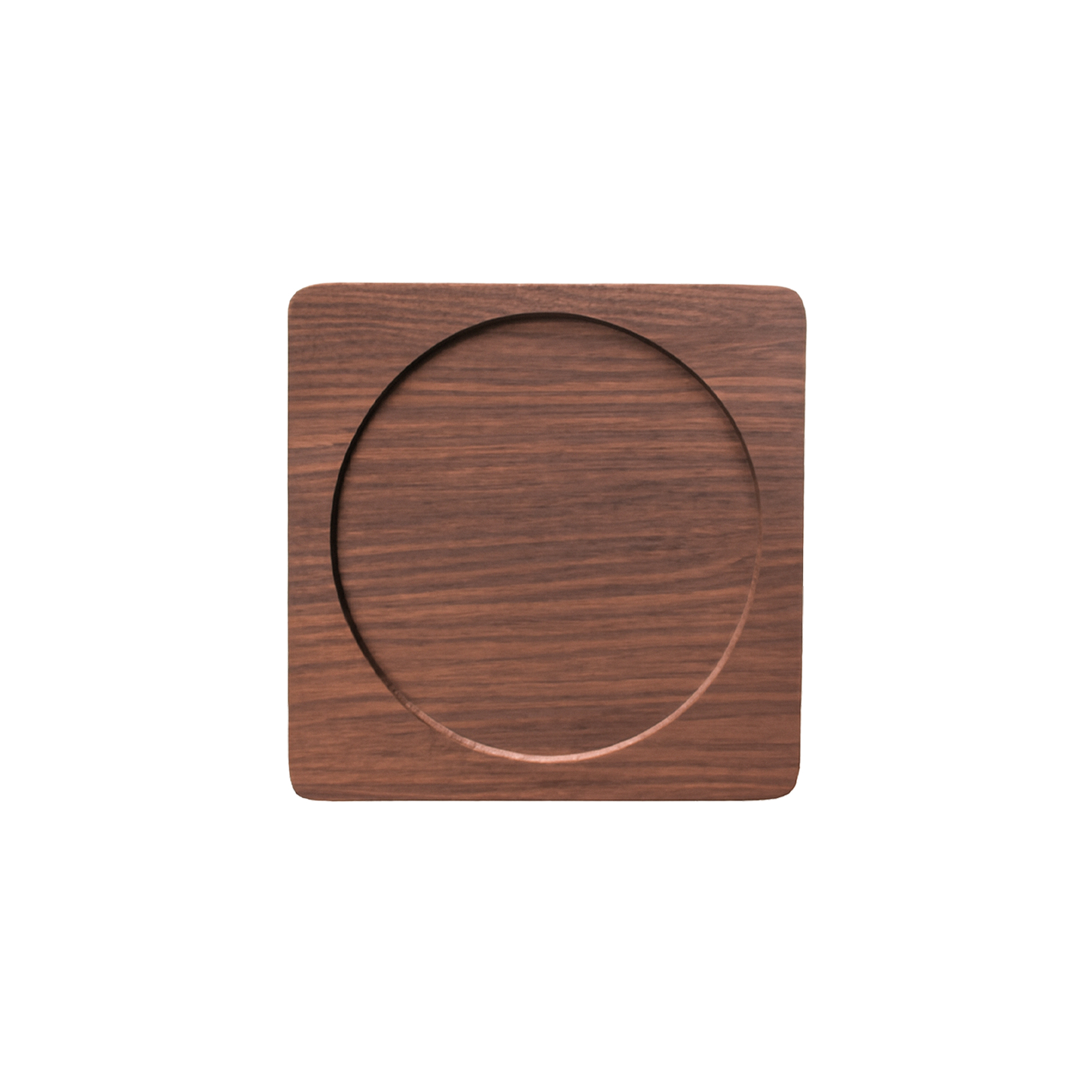 Square with Circular Center Wooden Coaster - Image 2