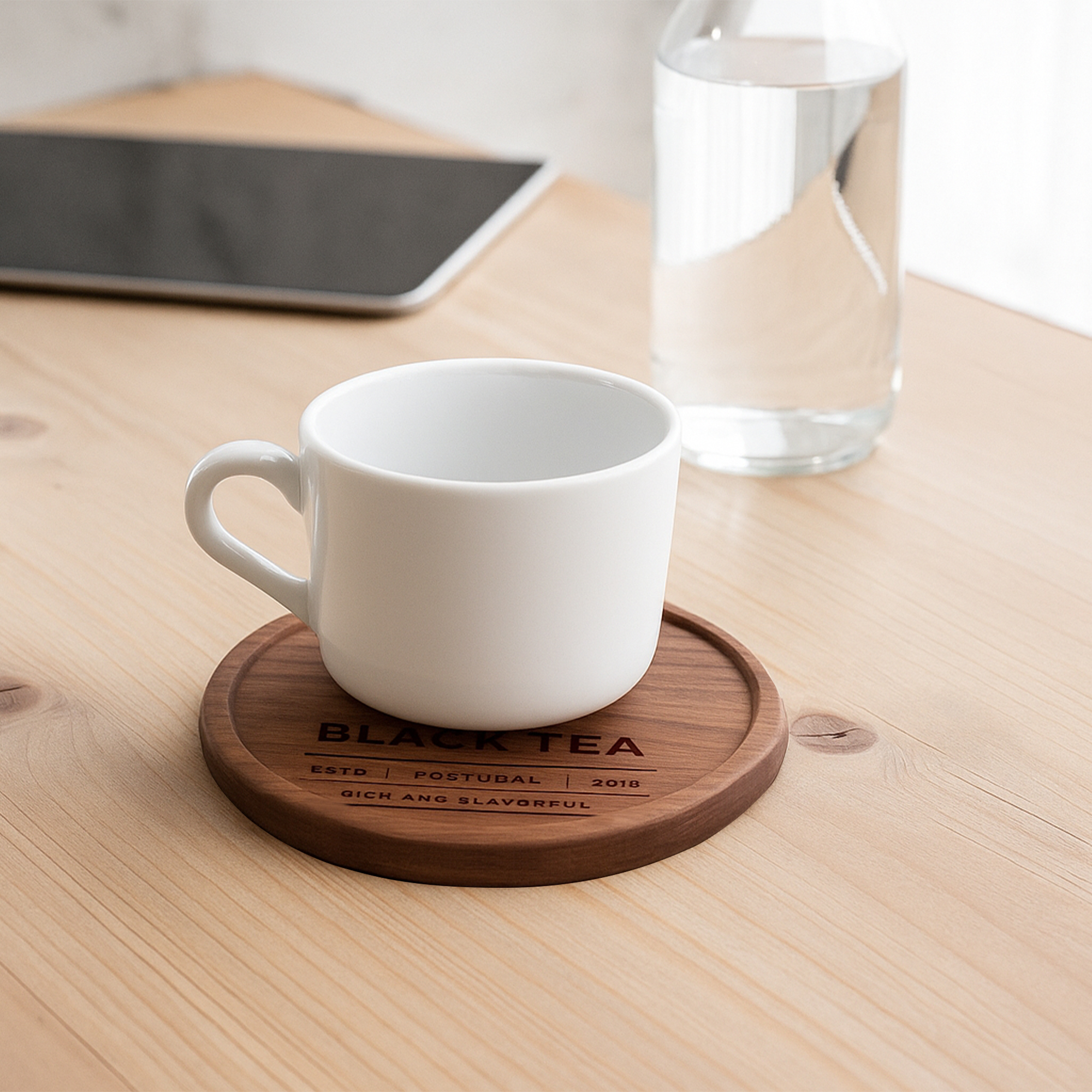 Round Wooden Coaster - Image 6