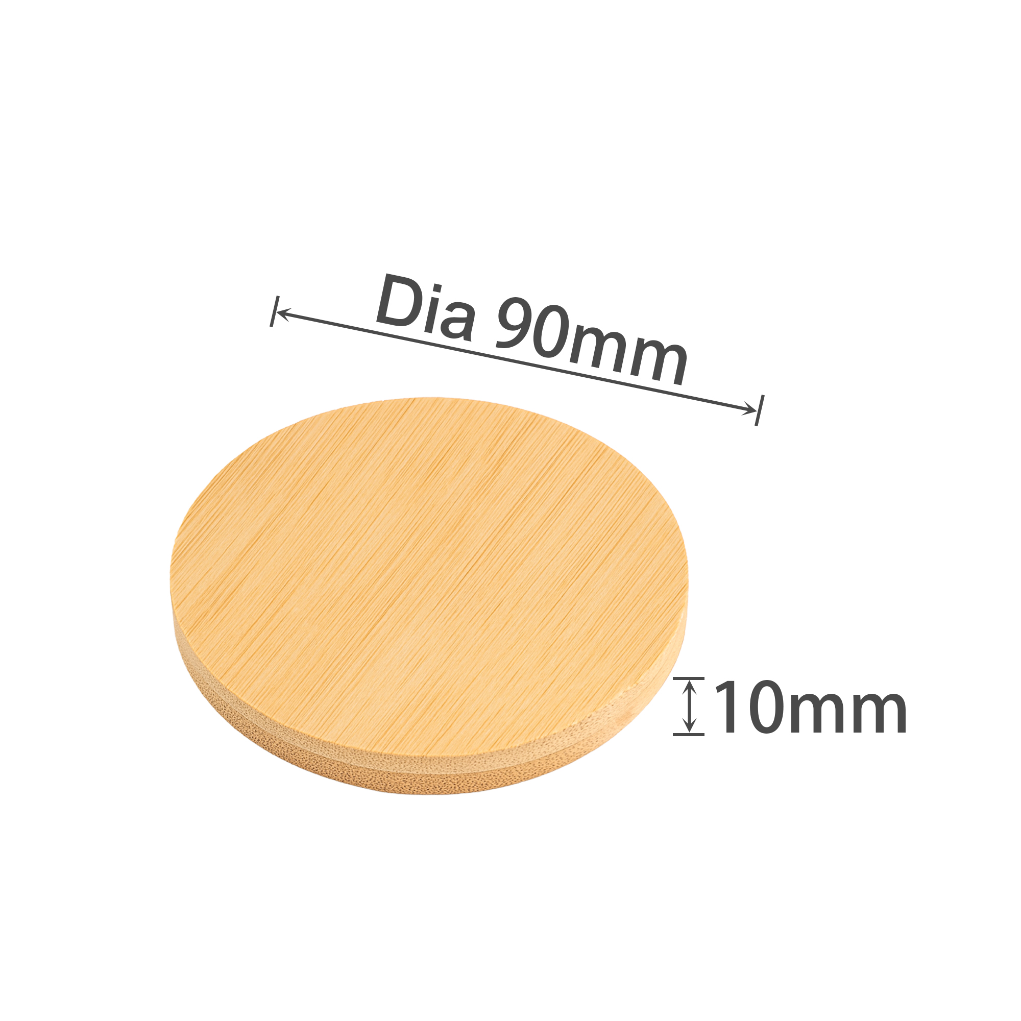 Round Bamboo Bottle Opener Coaster - Image 3