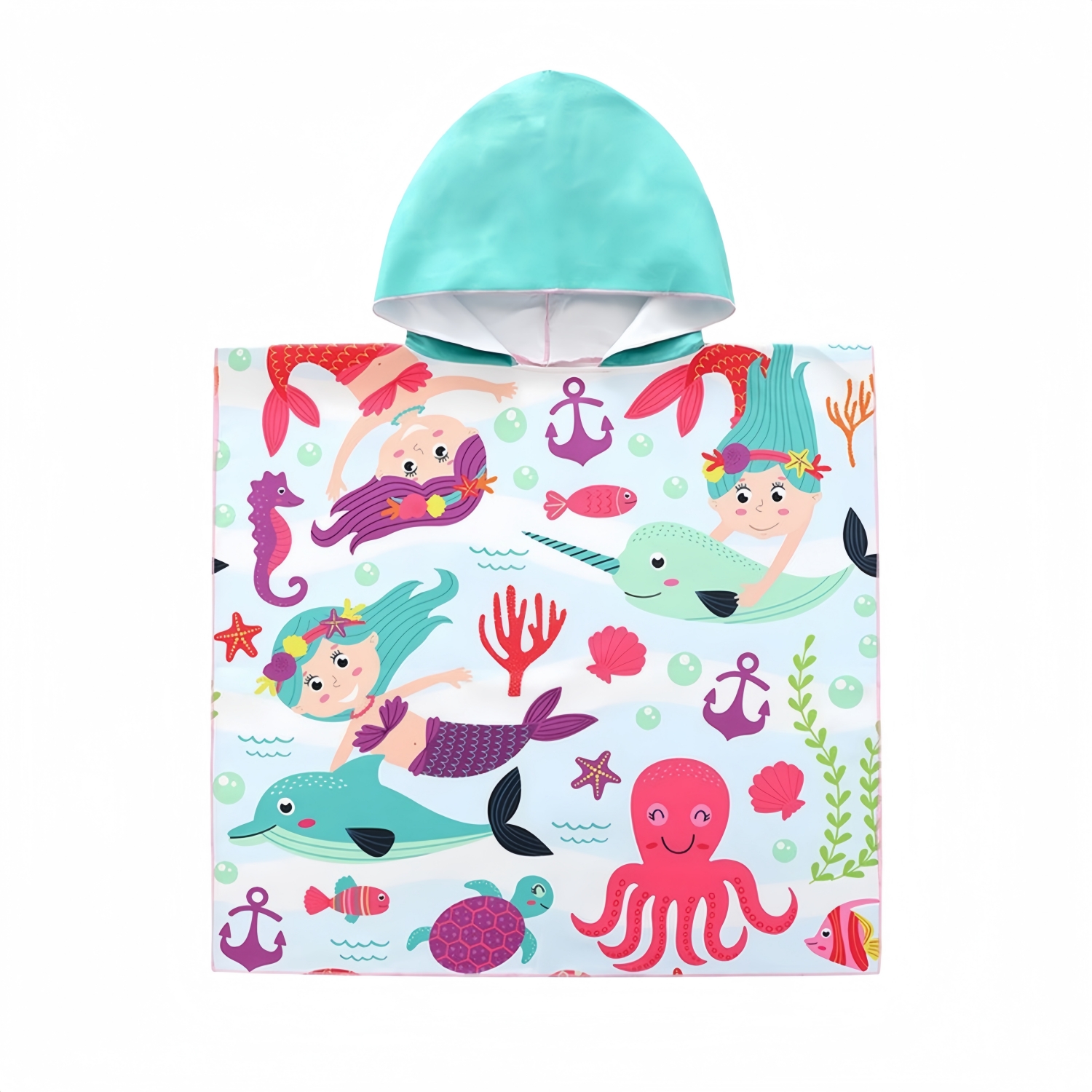 100% Microfibre Sublimation Kids Hooded Change Towel - Image 3