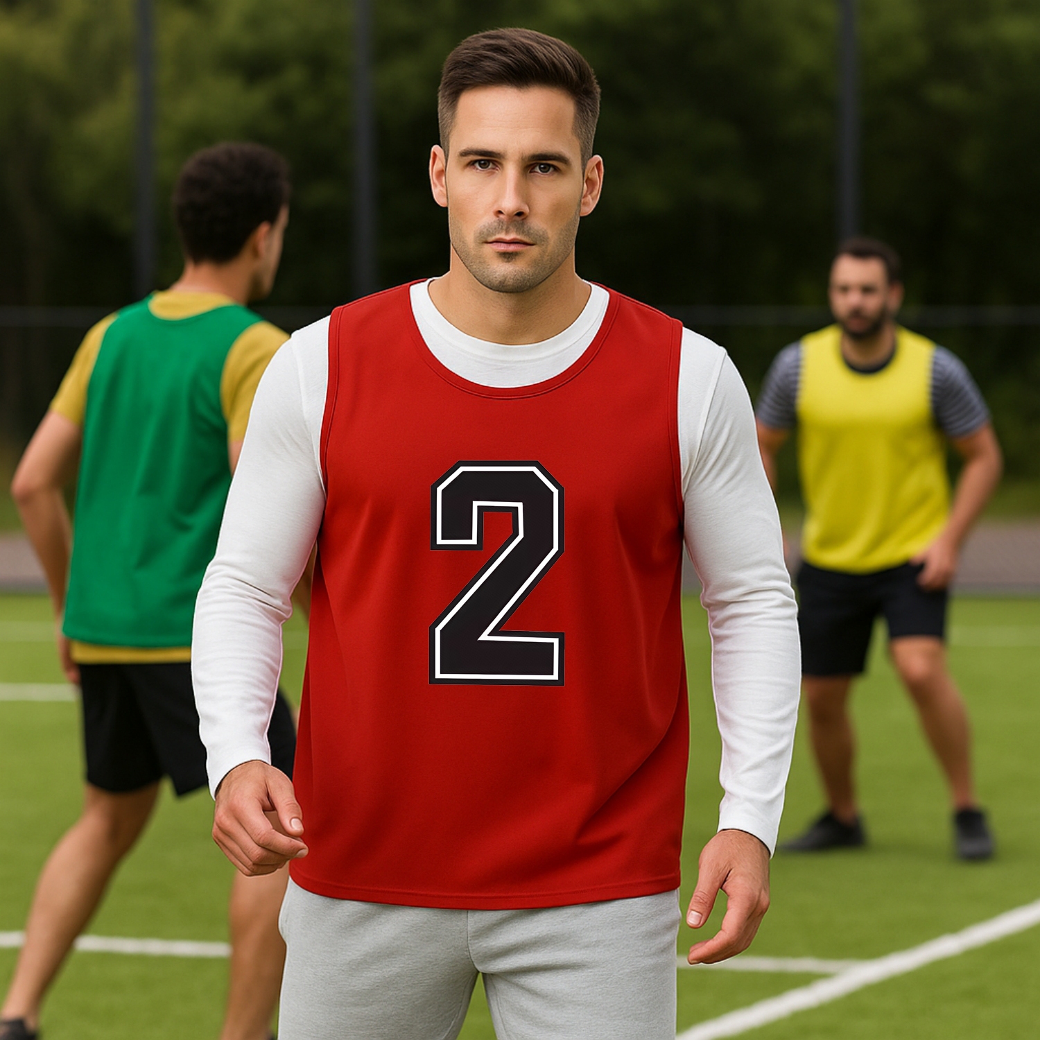 100% Polyester Mesh Sublimated Reversible Training Bib - Image 3