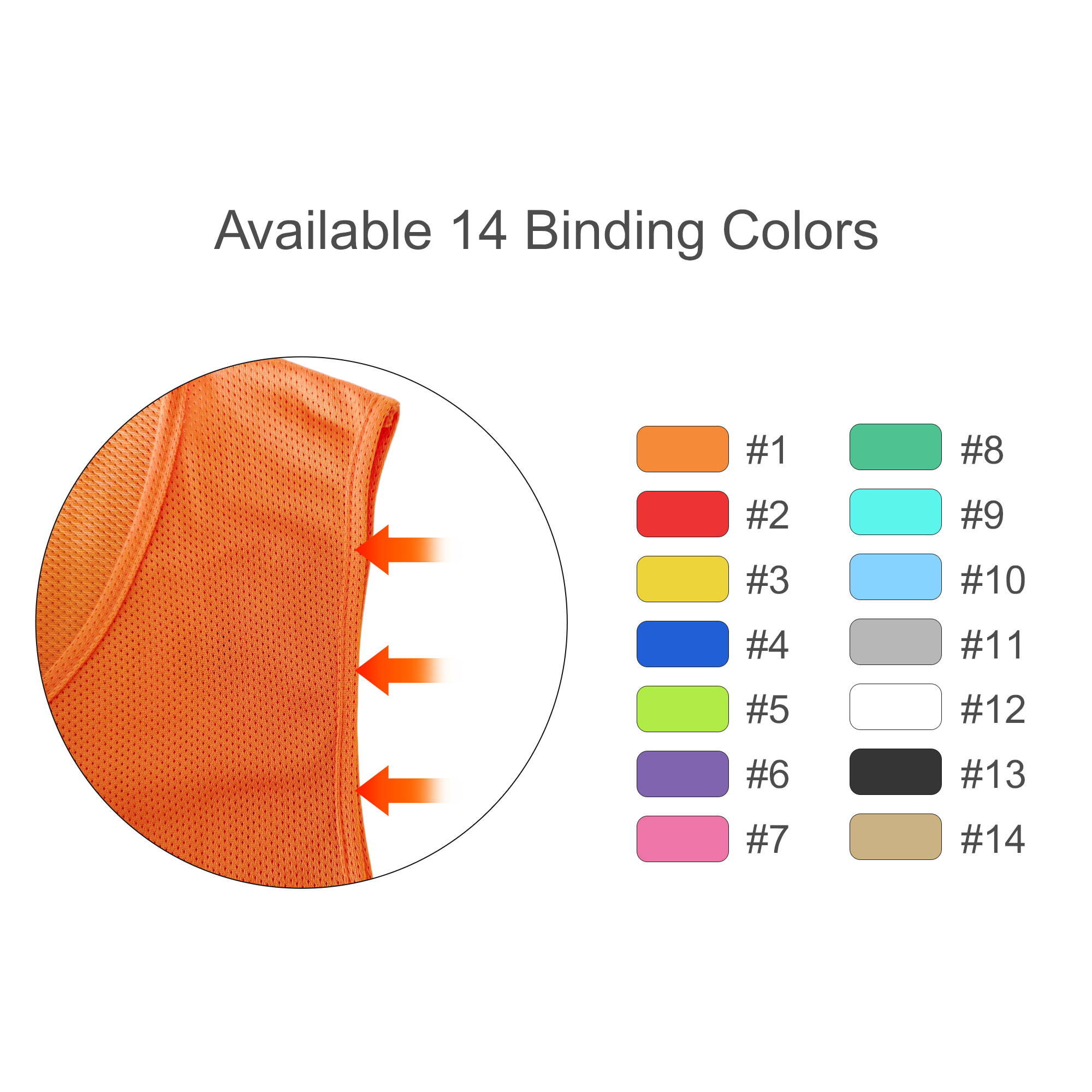 100% Polyester Mesh Sublimated Training Bib With Strap - Image 4