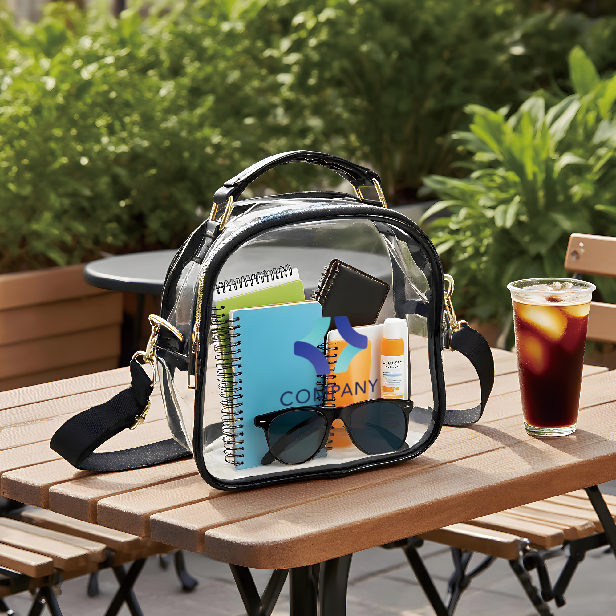 PVC Clear Waterproof Crossbody Bag - Image 6