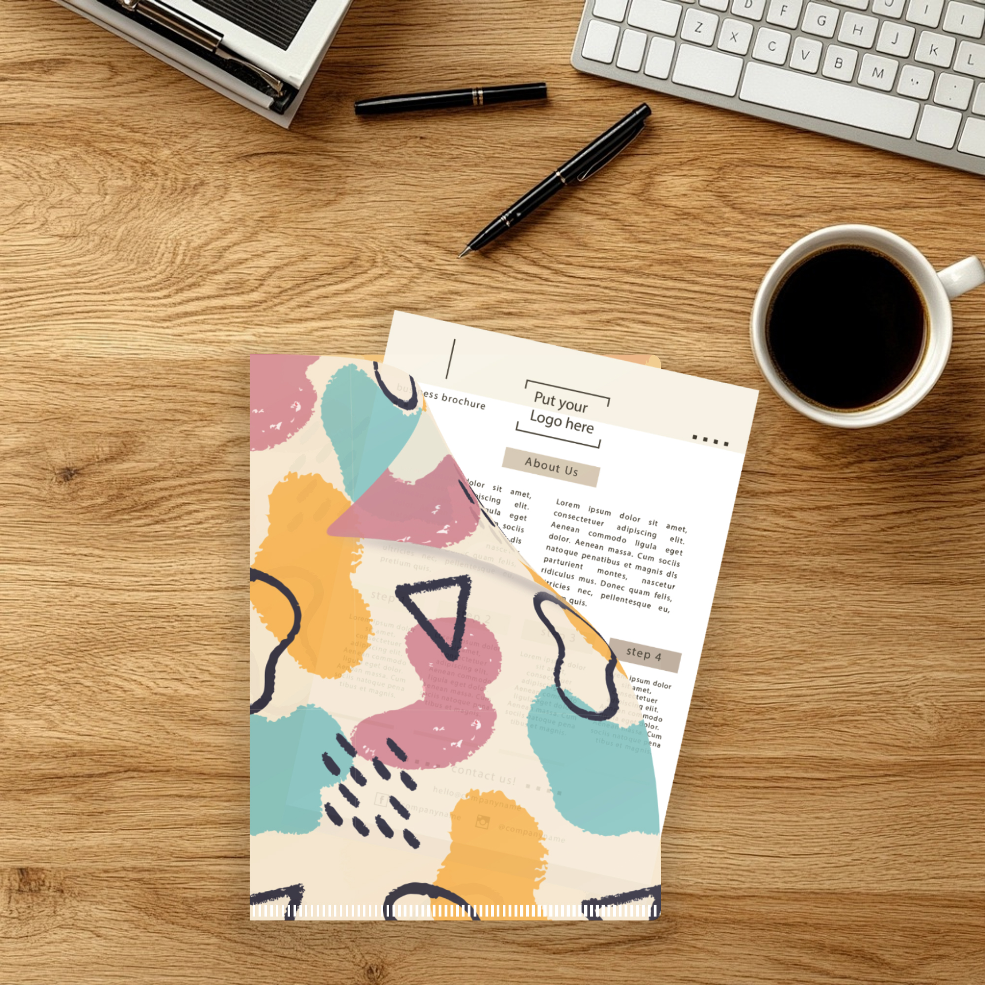 A4 L-shaped Open Folder - Image 14