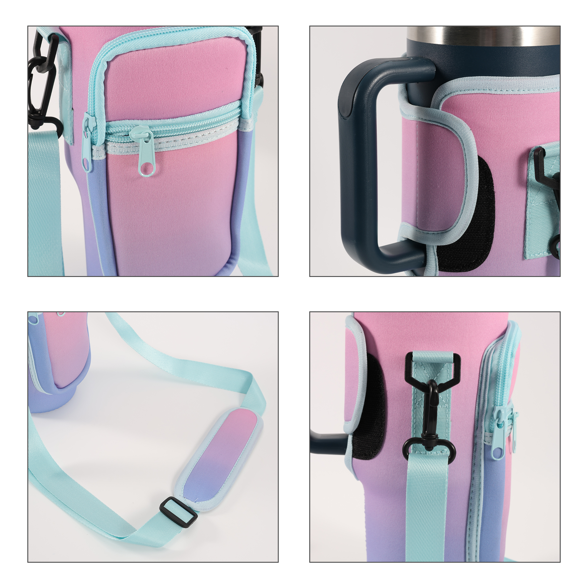 Water Bottle Carrier Bag With Phone Pocket For Stanley Cup - Image 11