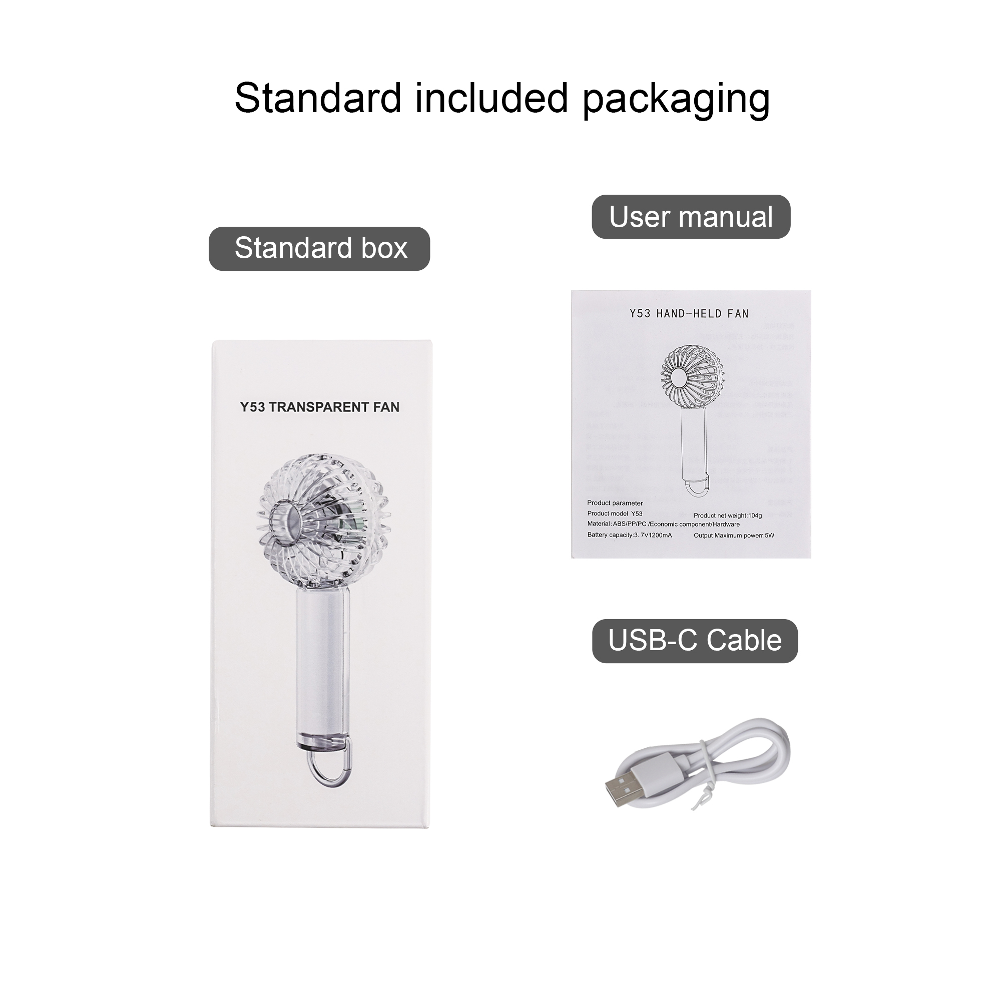 Transparent Fan with LED Light - Image 10